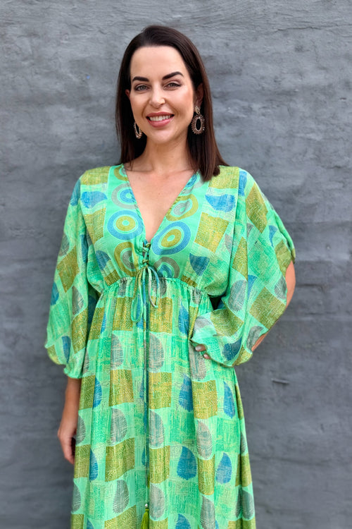 Aurora Dress In Lush Lime