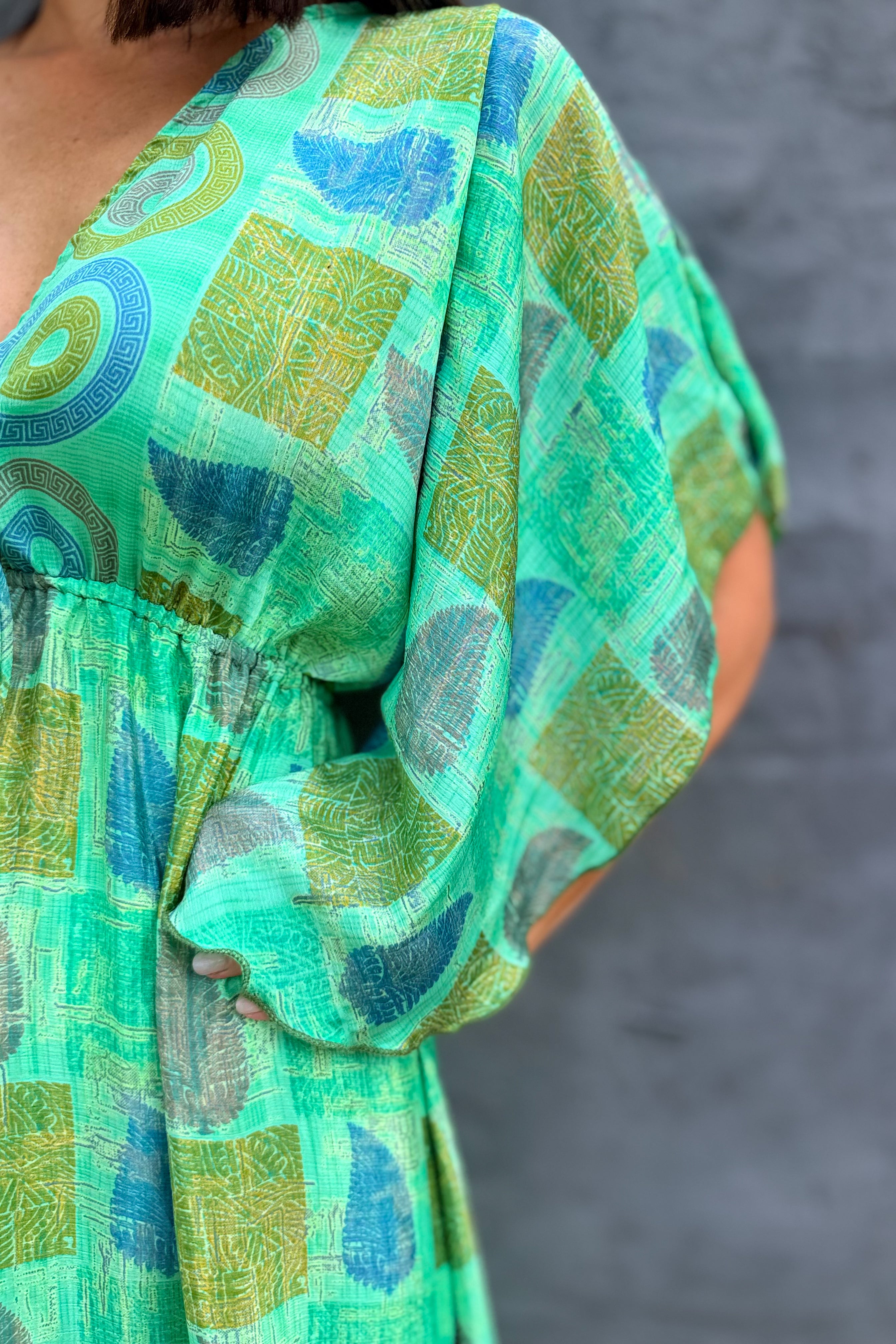 Aurora Dress In Lush Lime