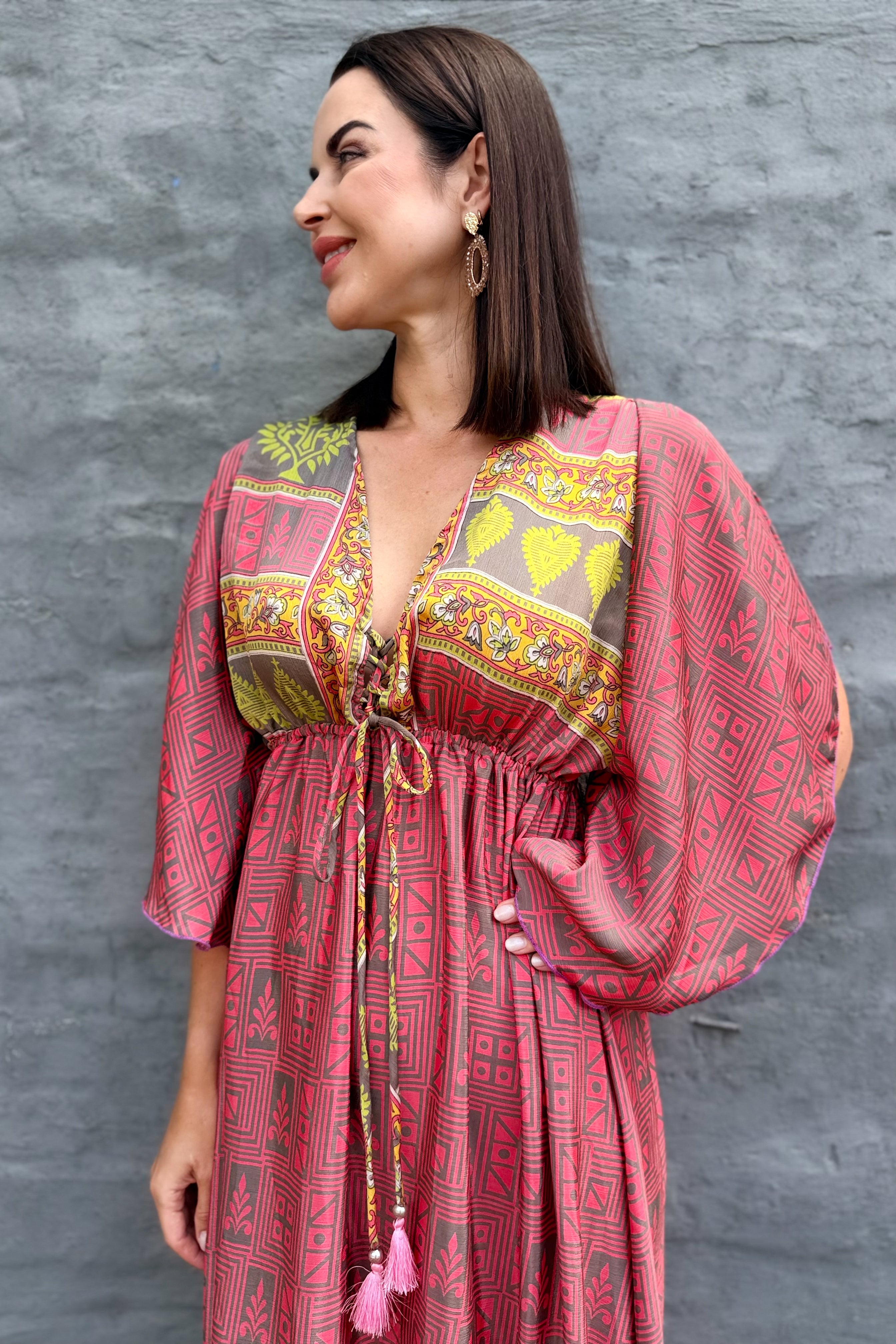 Aurora Dress In Melon Magic