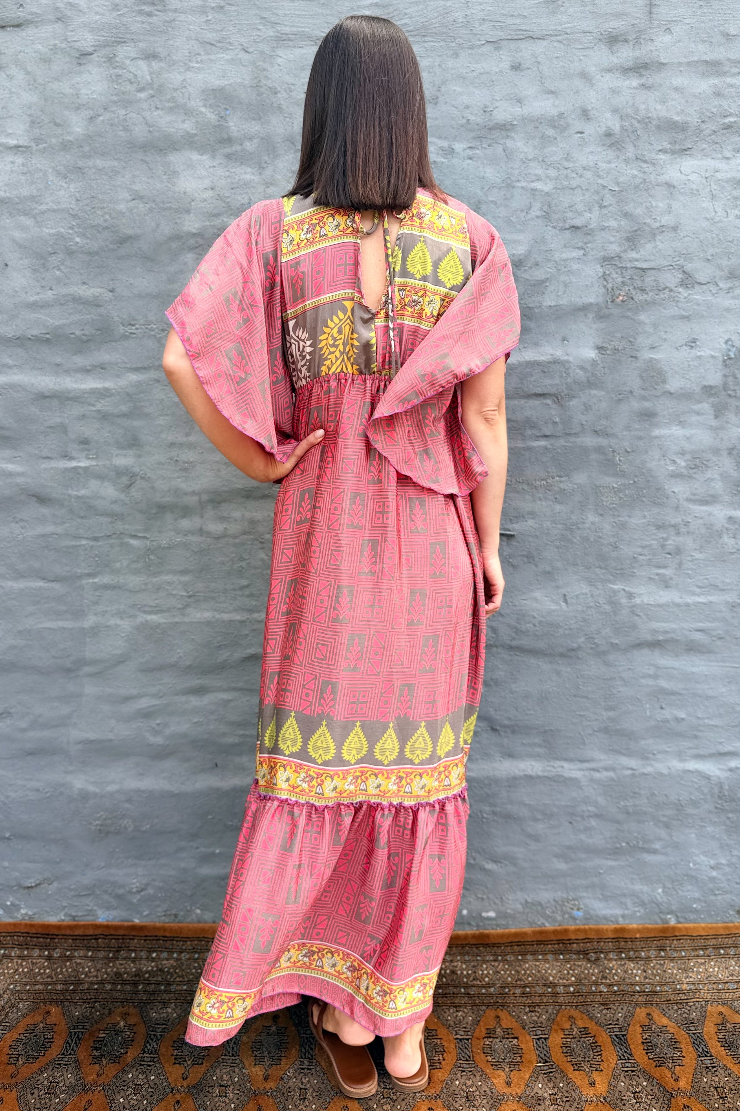 Aurora Dress In Melon Magic