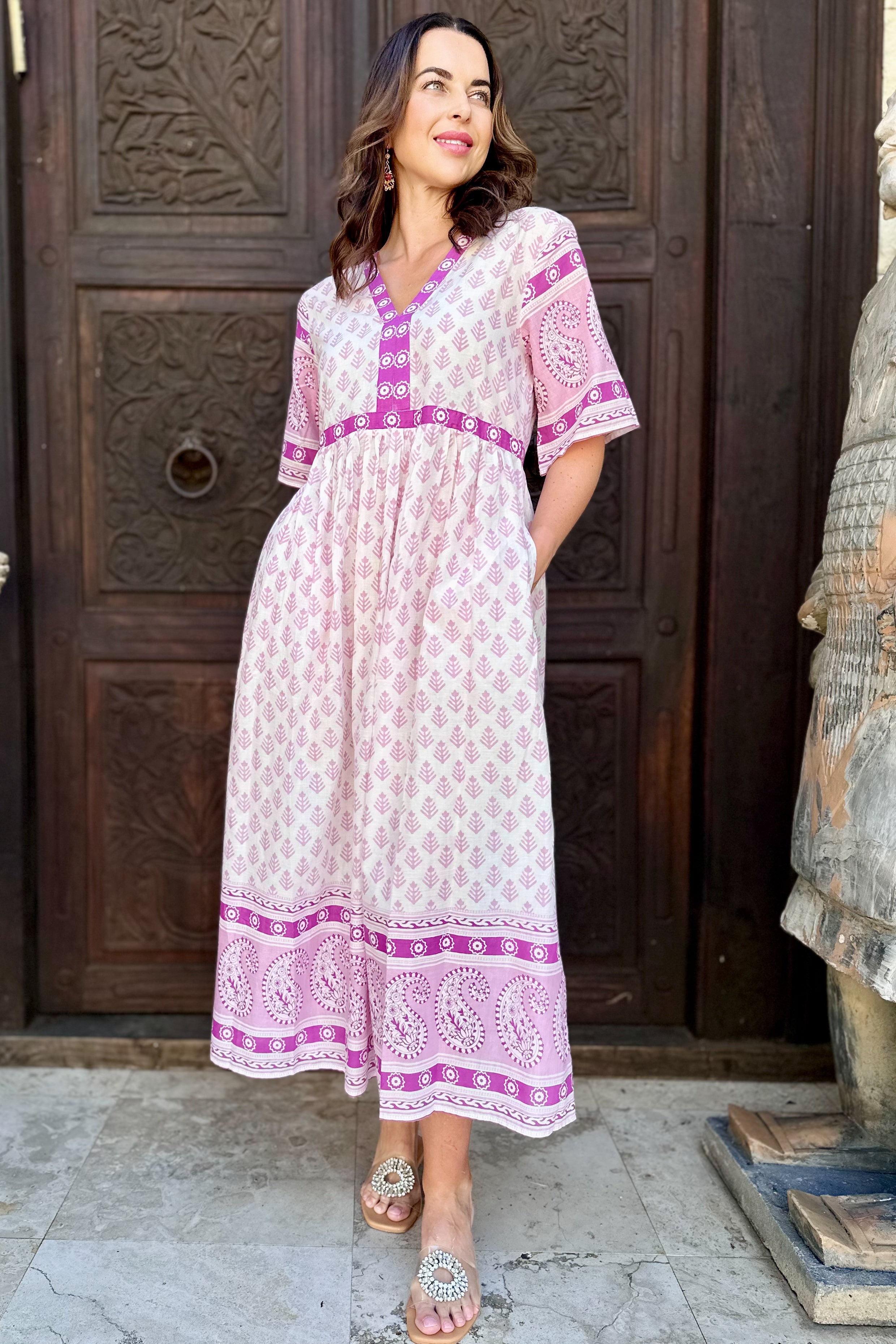 Tulsi Dress In Pink Lavender