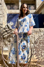 Tulsi Dress In Blue Dahlia