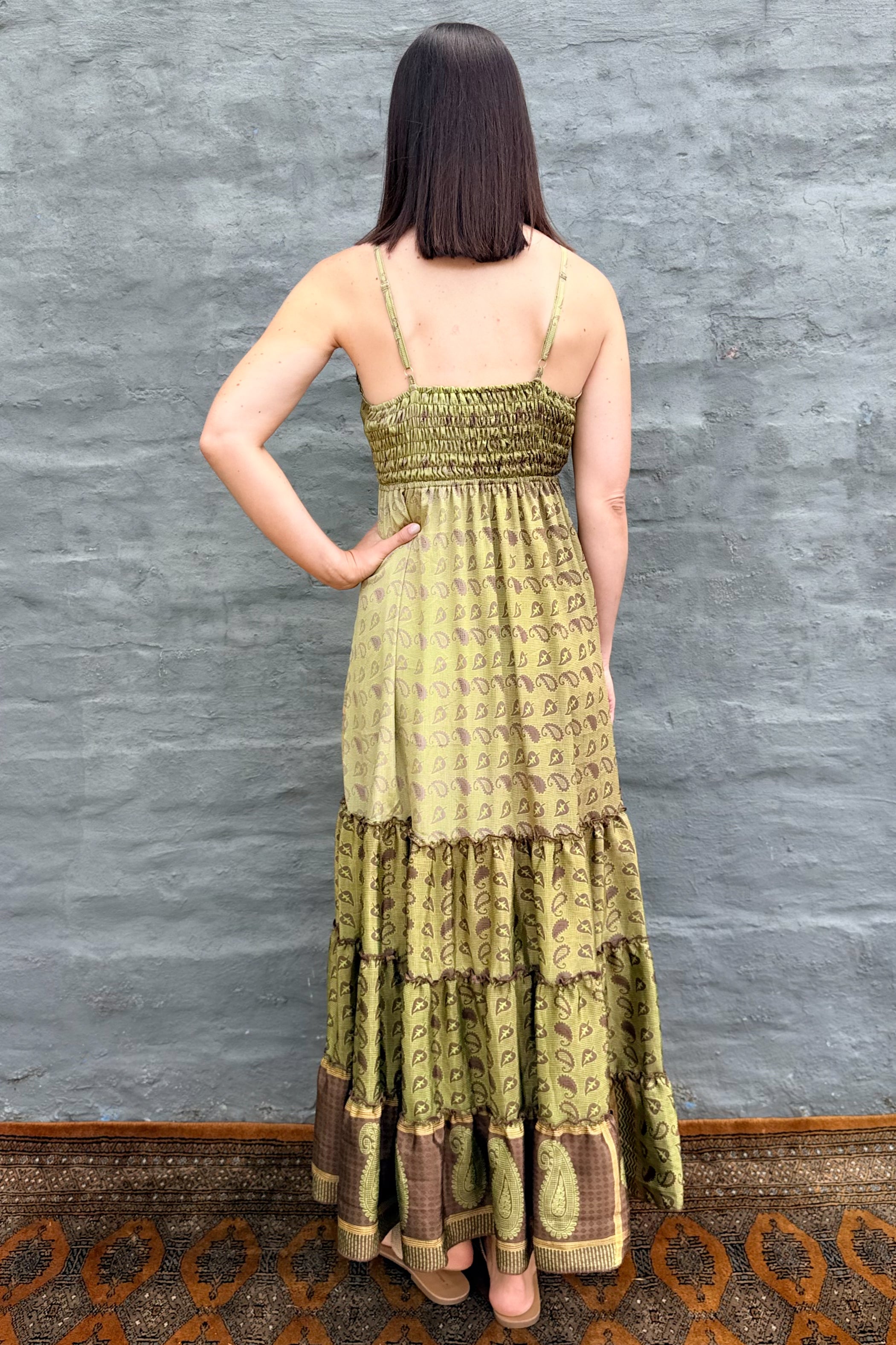 Yara Dress In Golden Lime