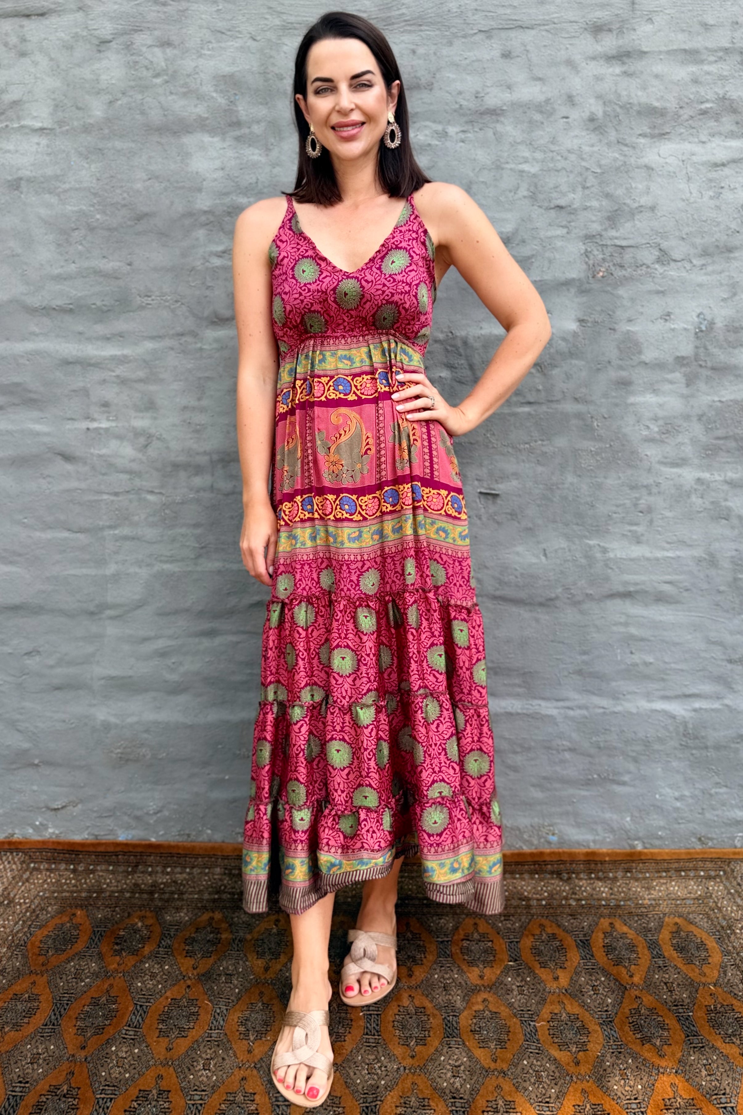 Yara Dress In Magenta Magic