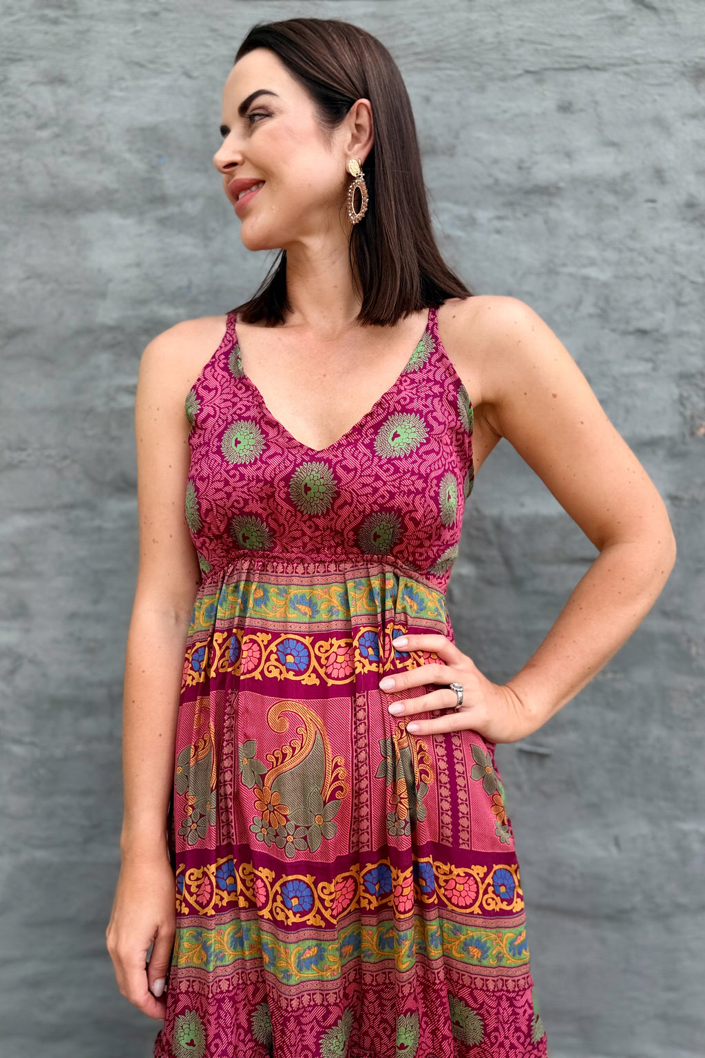 Yara Dress In Magenta Magic