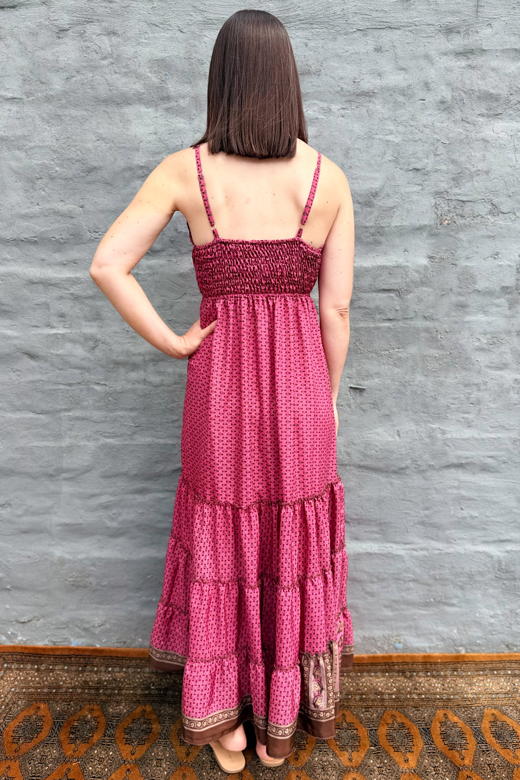 Yara Dress In Chocolate Rose