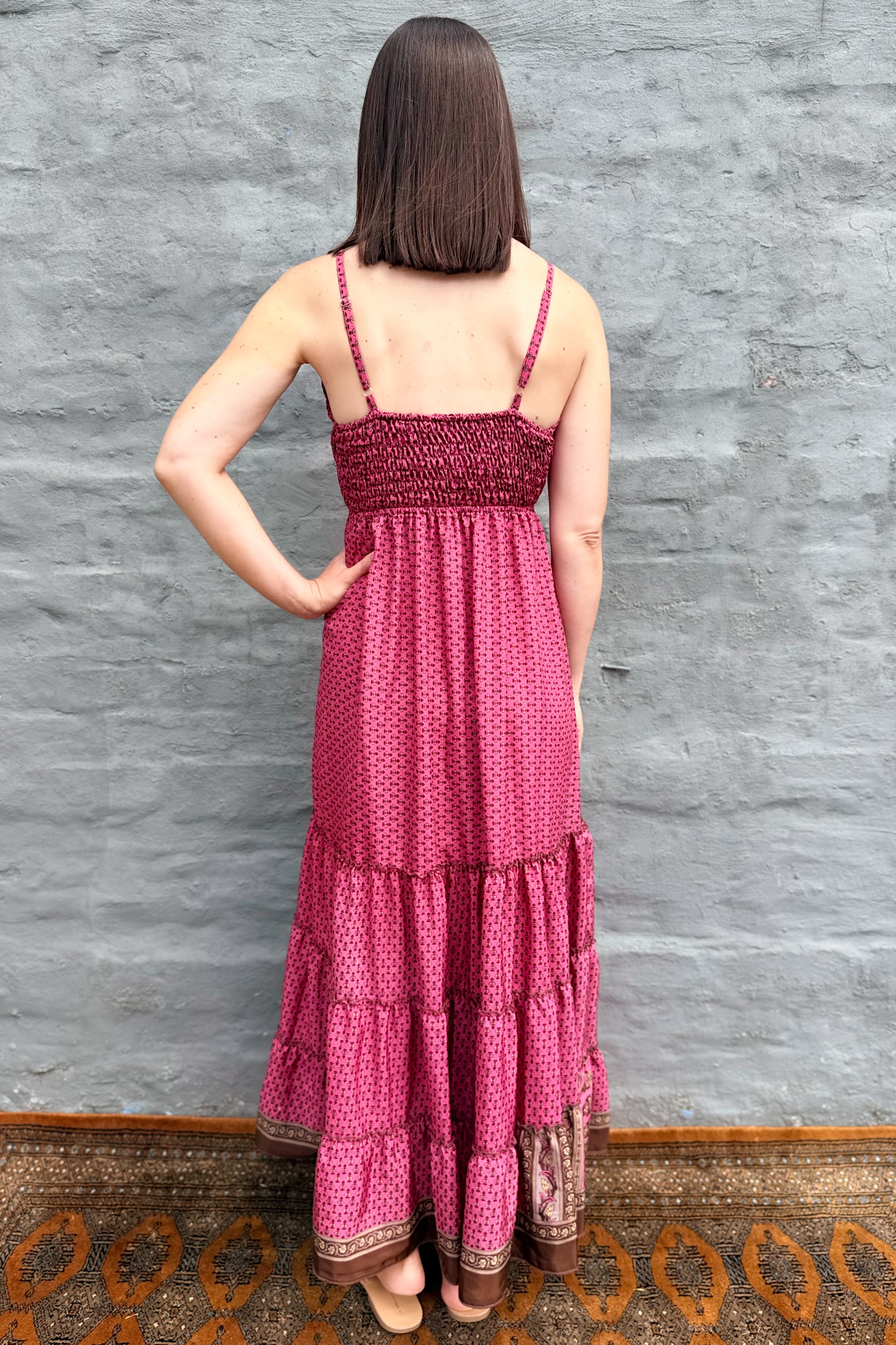 Yara Dress In Chocolate Rose