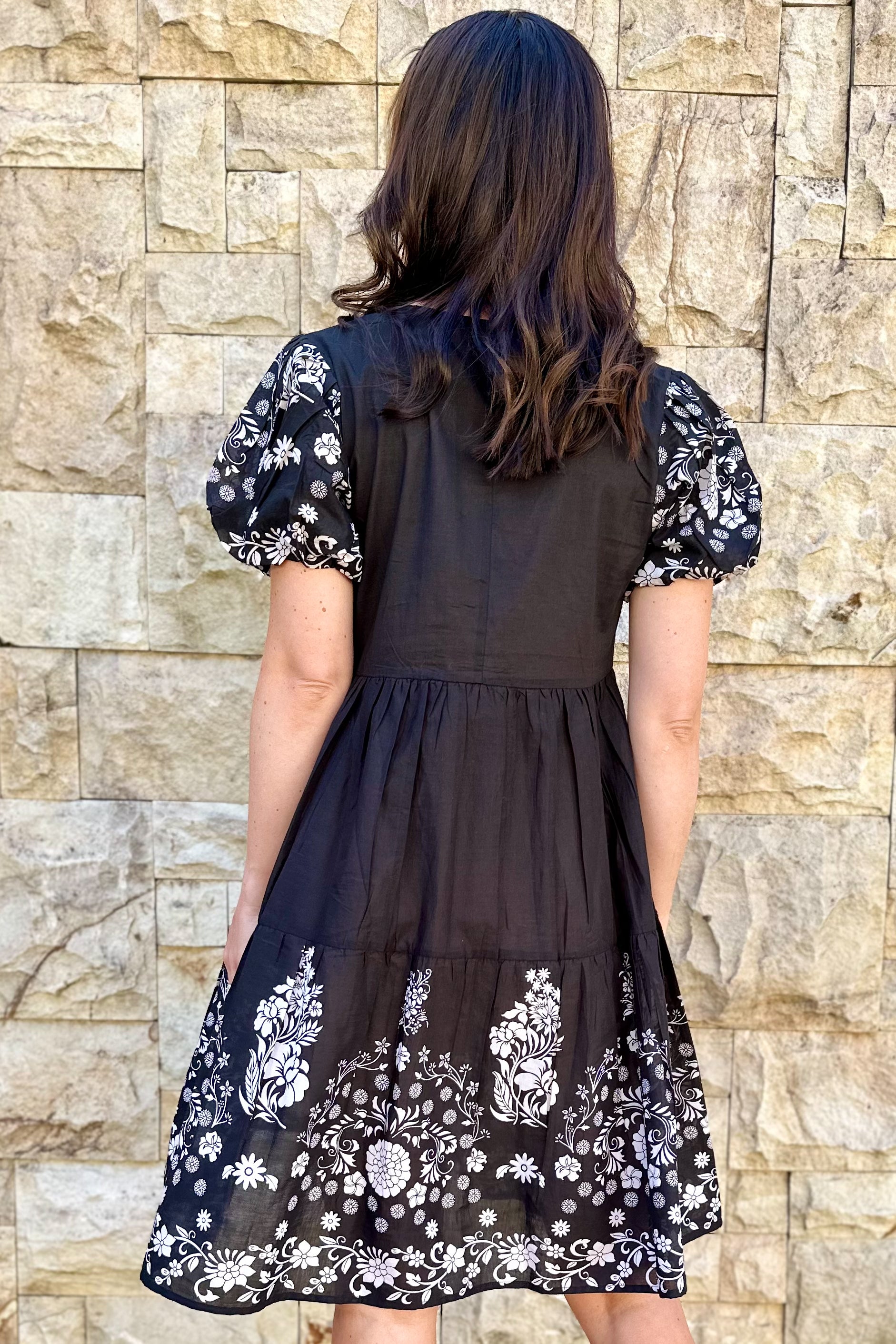 Amelia Dress In Onyx