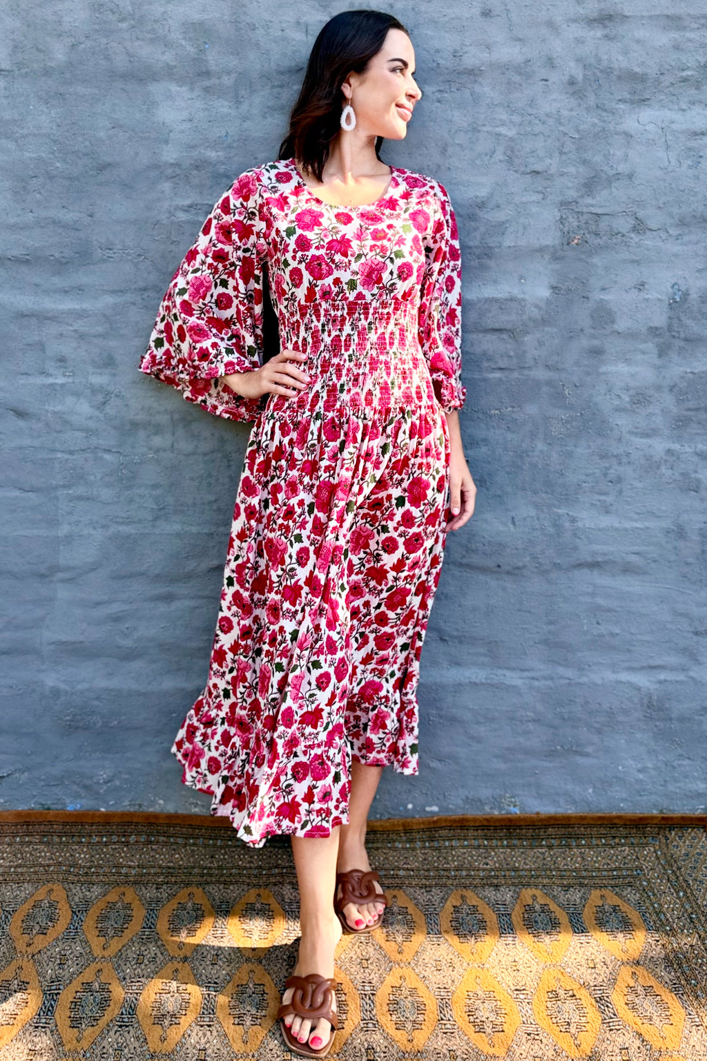 Fuchsia Rose Dress