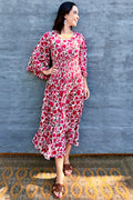 Fuchsia Rose Dress