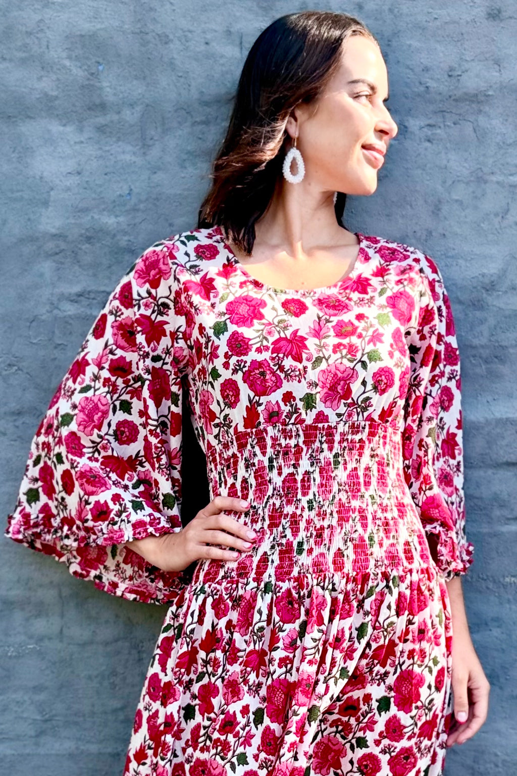 Fuchsia Rose Dress
