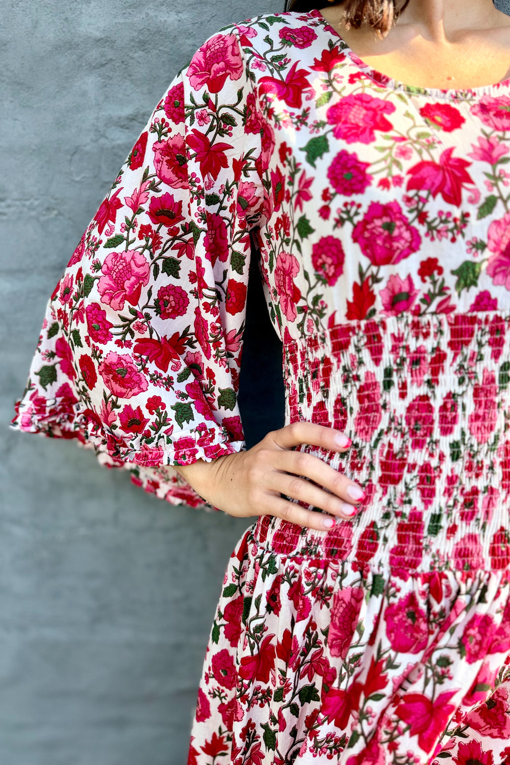 Fuchsia Rose Dress