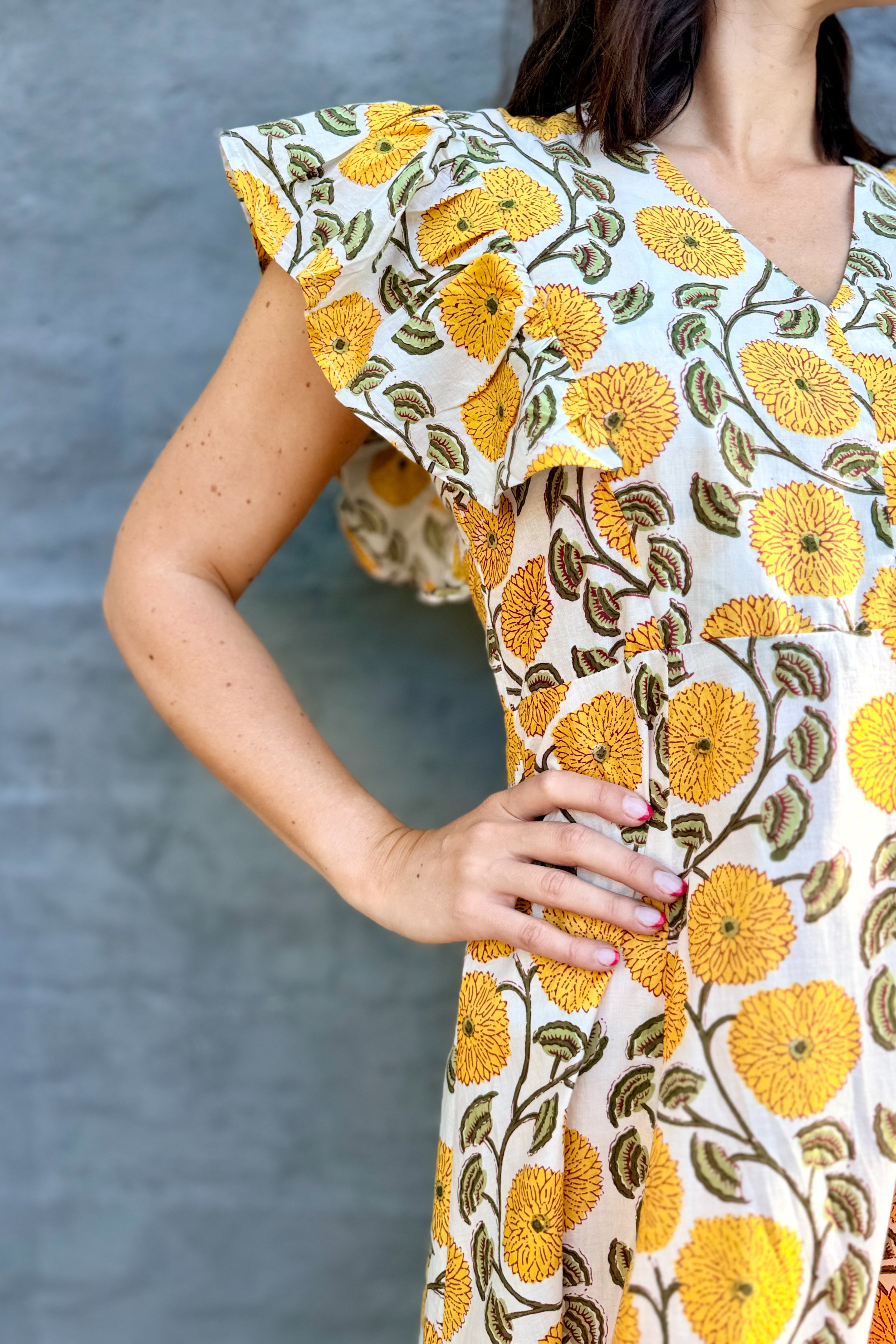 Golden Dahlia Dress