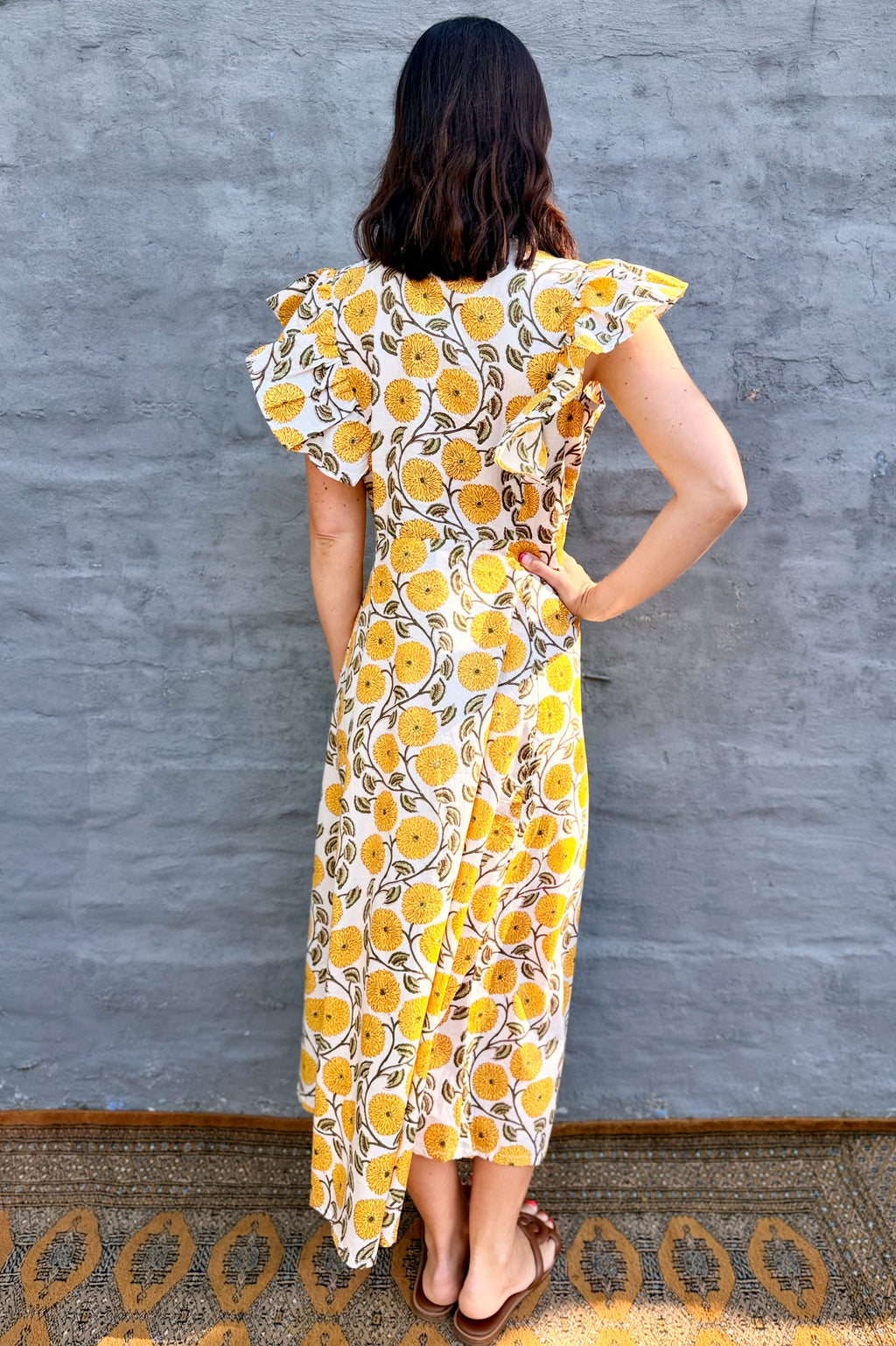 Golden Dahlia Dress