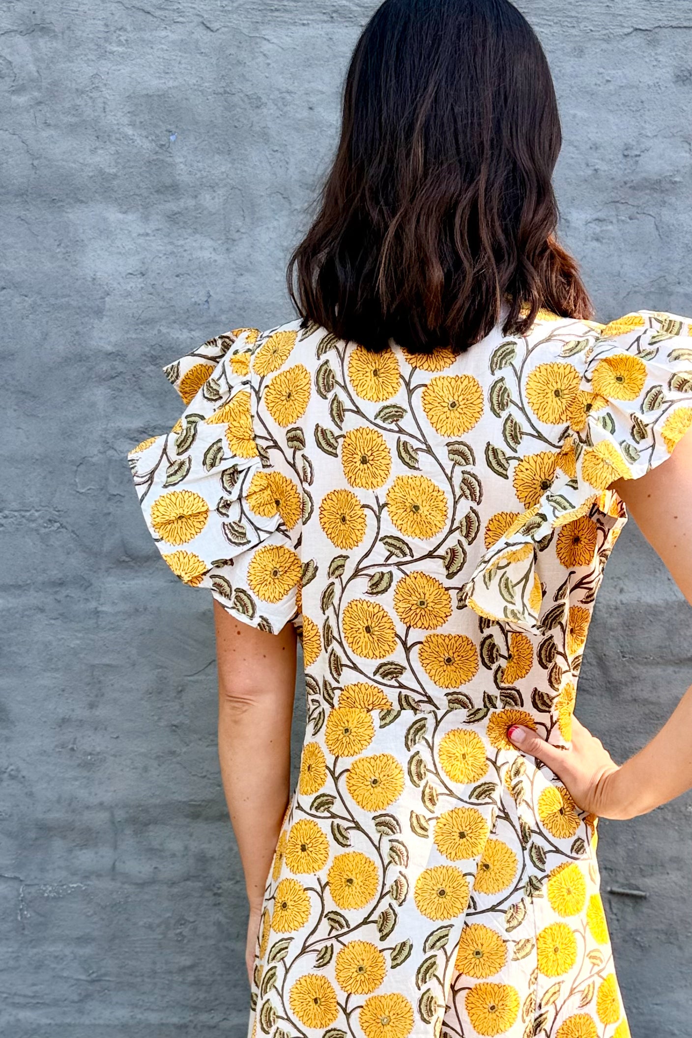 Golden Dahlia Dress