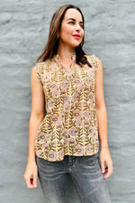 Maira Blouse In Lotus Vine