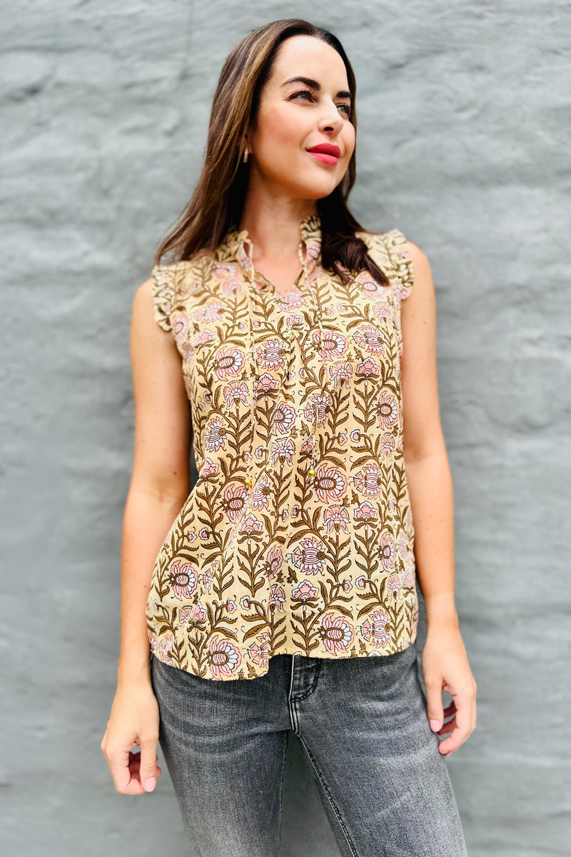 Maira Blouse In Lotus Vine