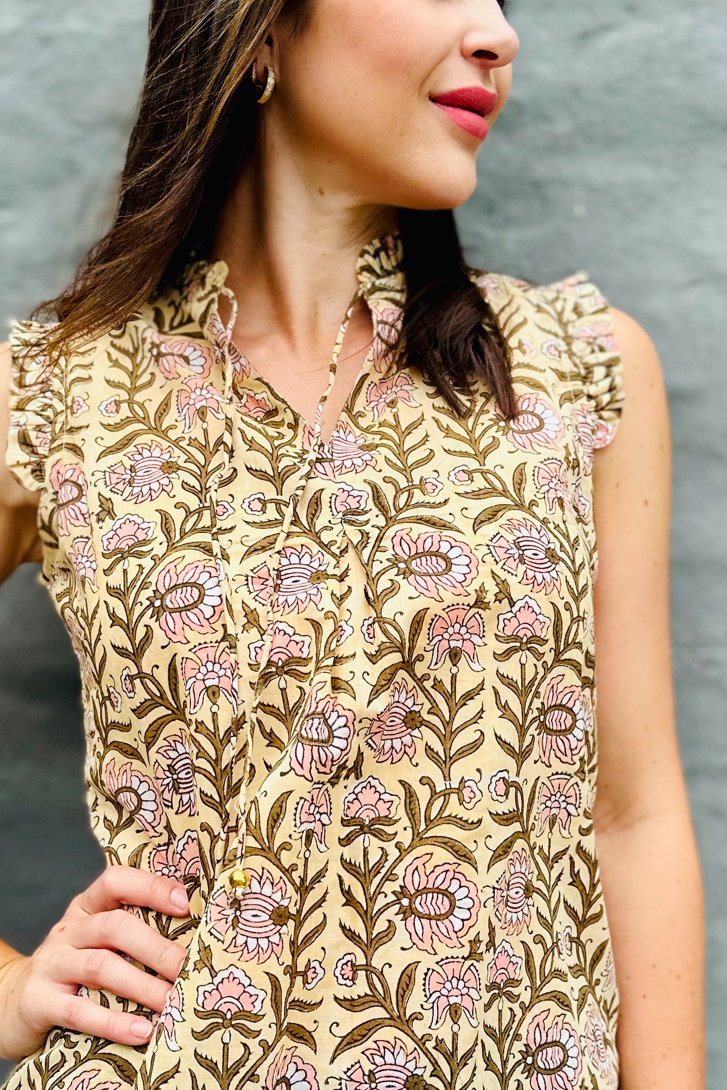 Maira Blouse In Lotus Vine