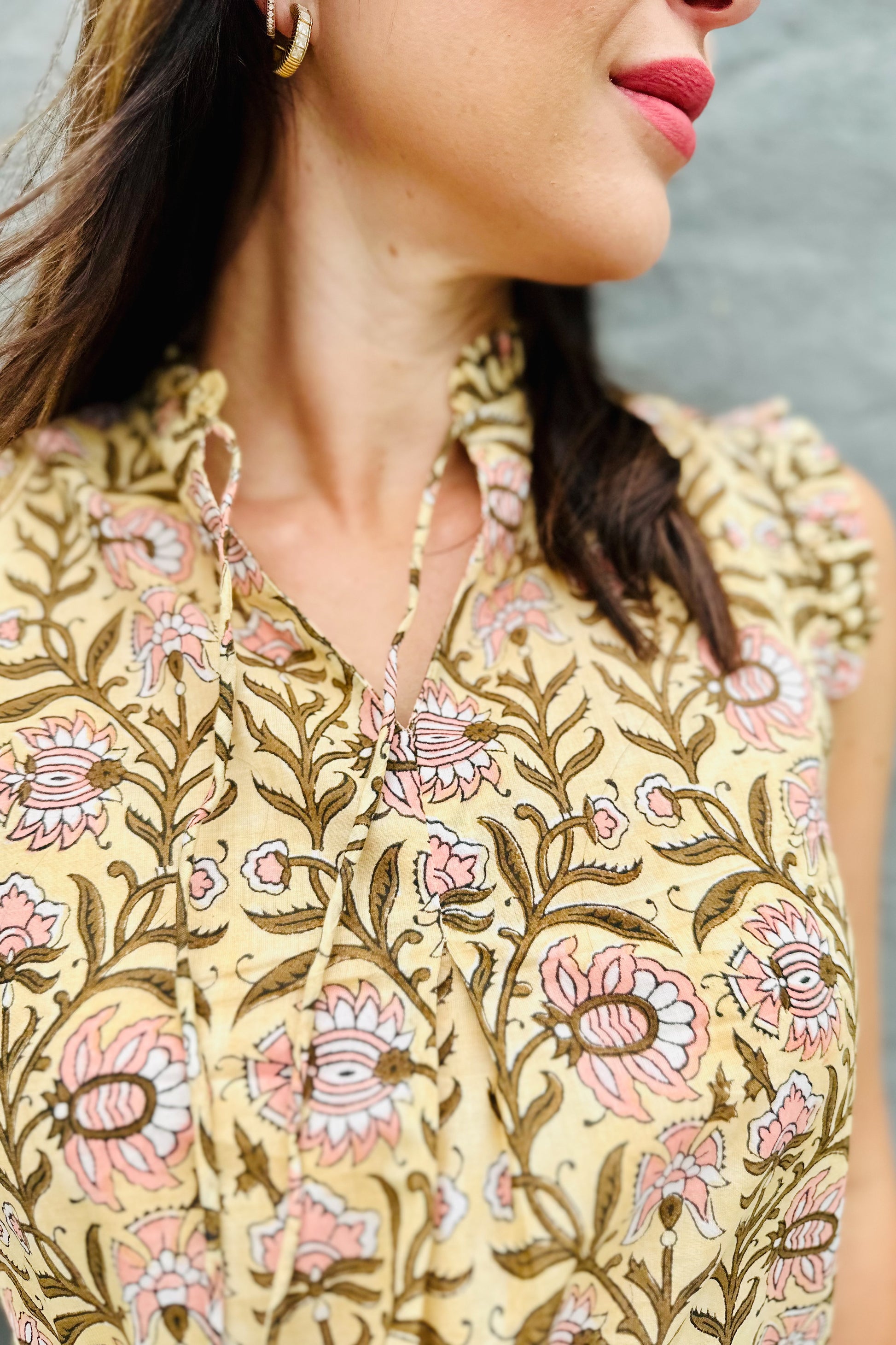 Maira Blouse In Lotus Vine