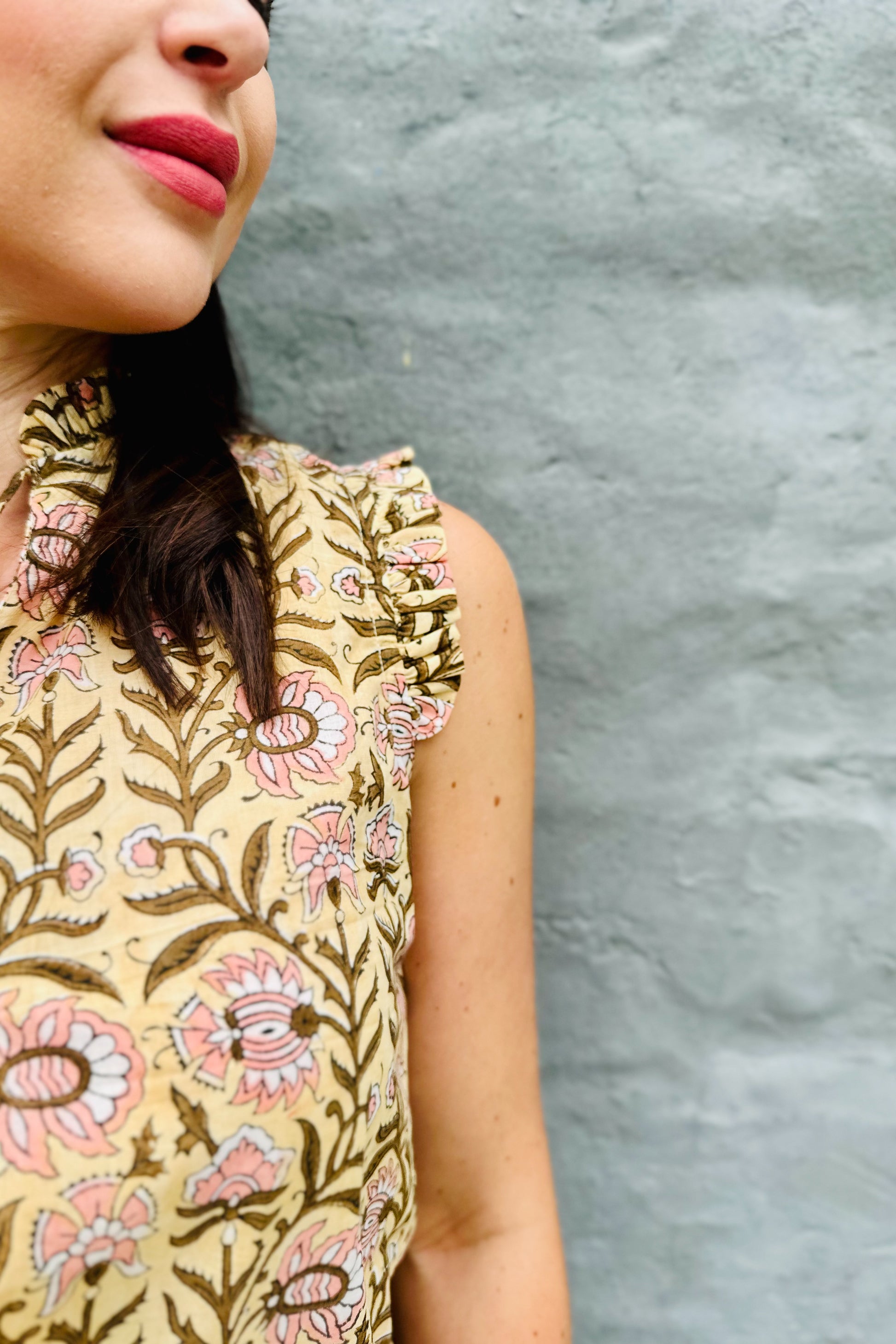 Maira Blouse In Lotus Vine