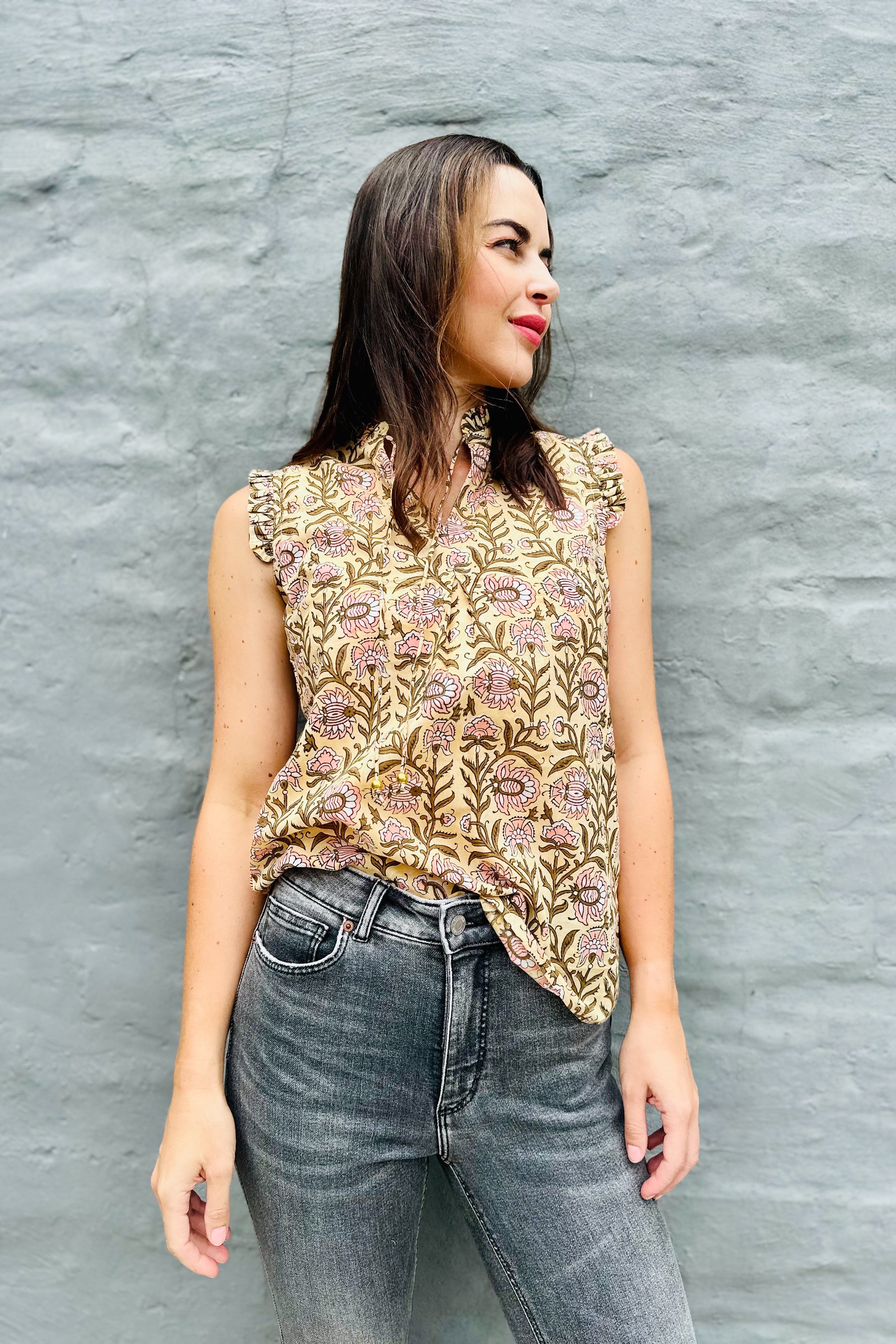 Maira Blouse In Lotus Vine