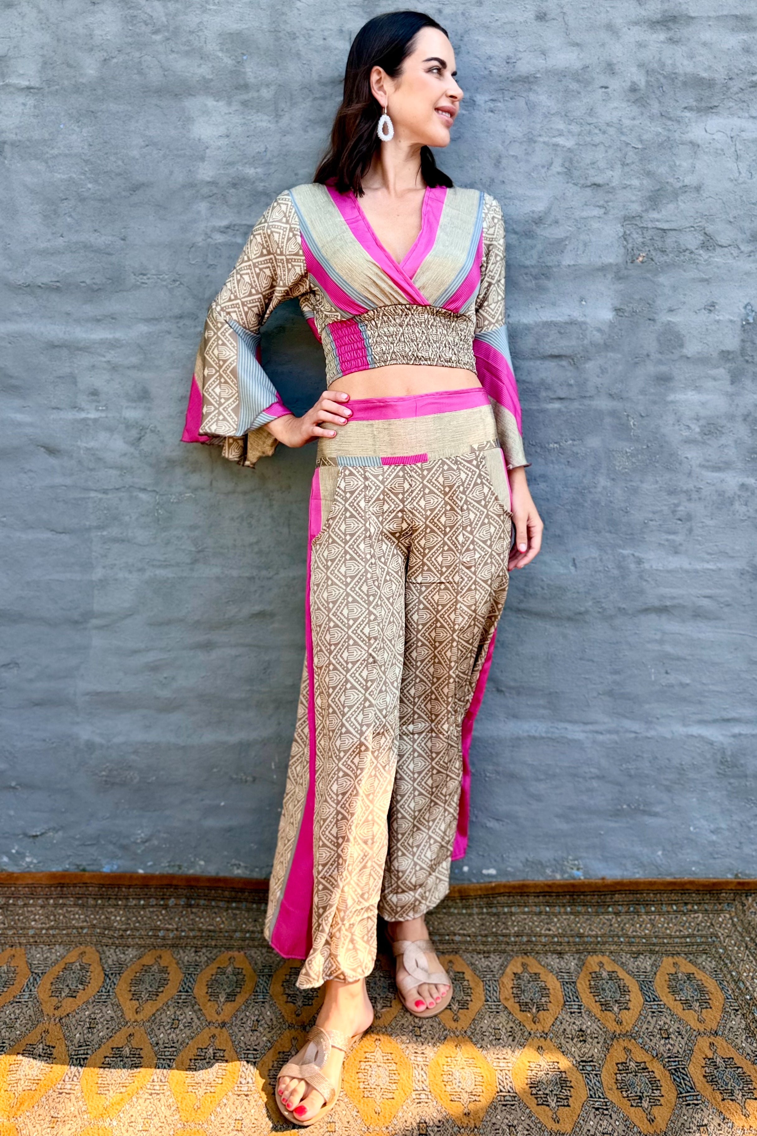 Mila Set In Fuchsia Stone