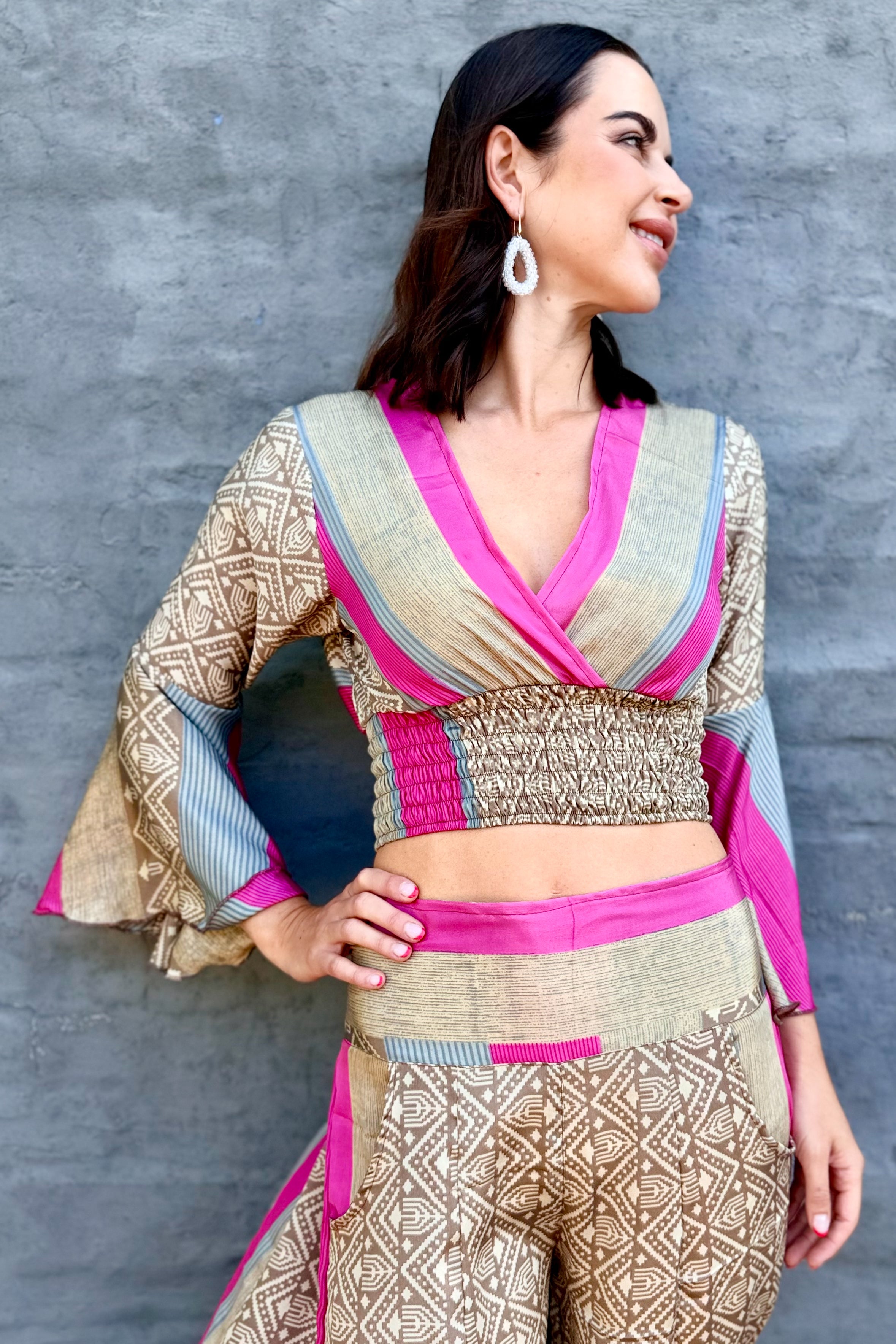 Mila Set In Fuchsia Stone