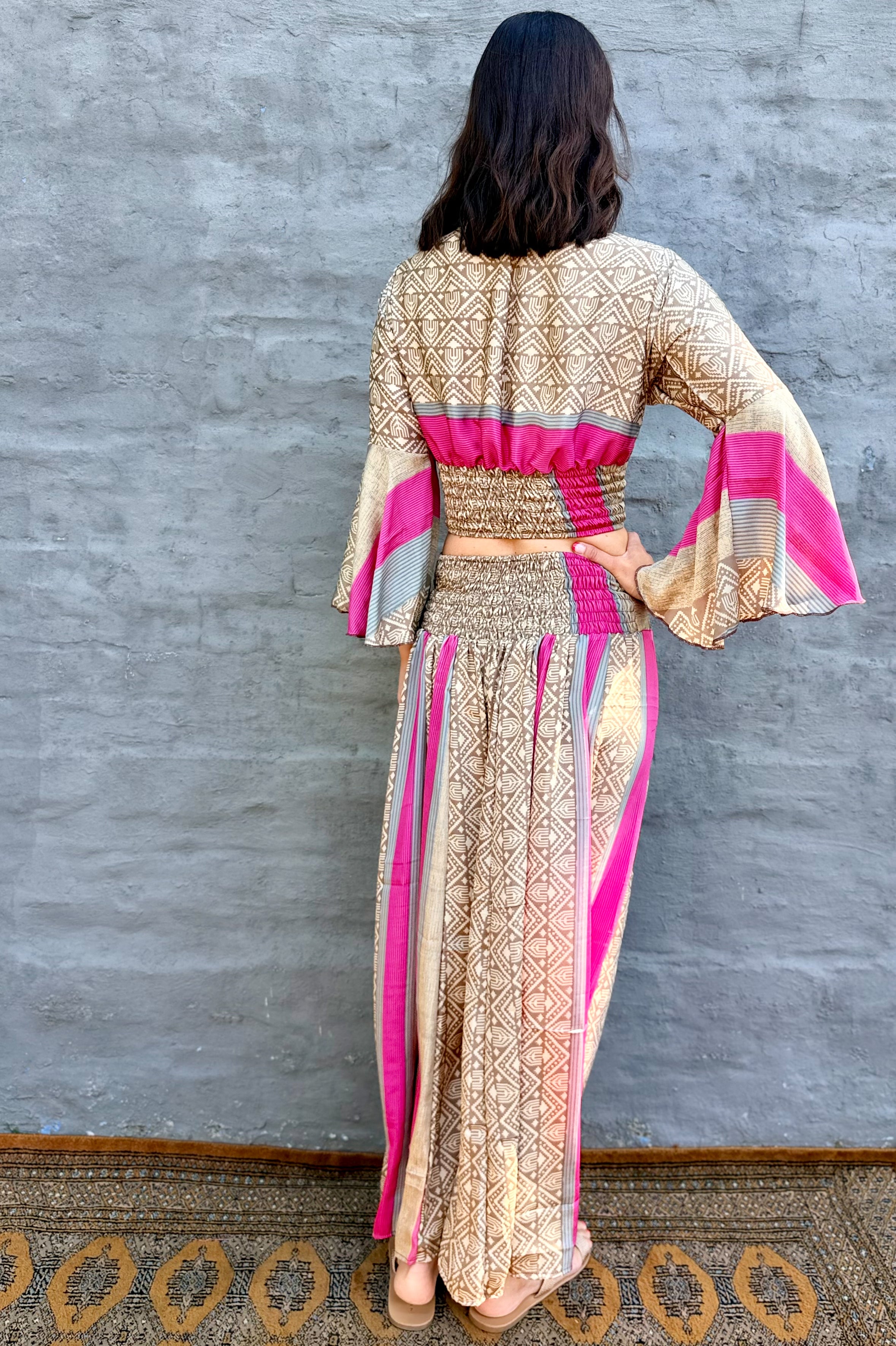 Mila Set In Fuchsia Stone