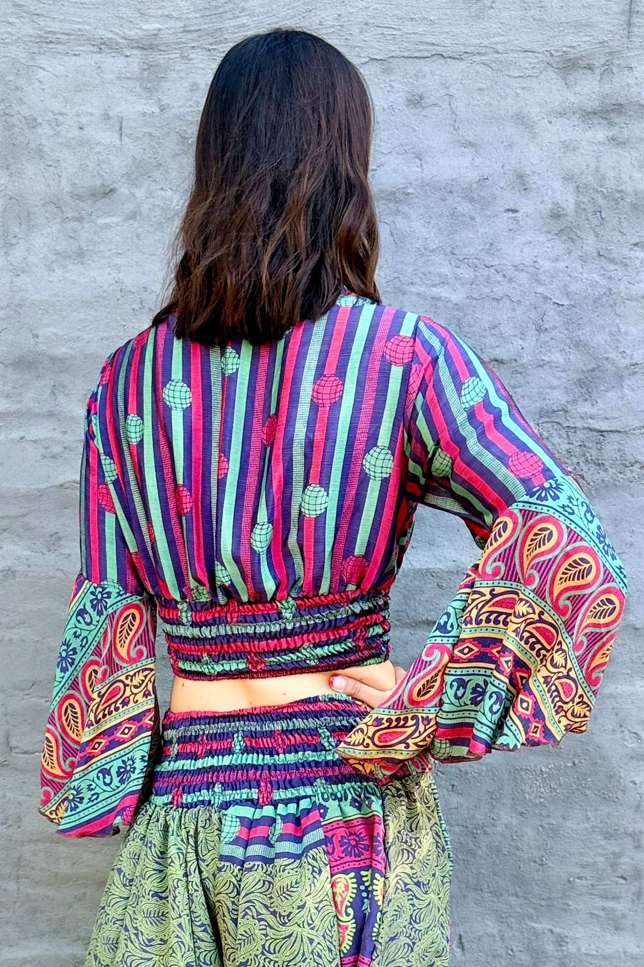 Mila Set In Magenta Blues