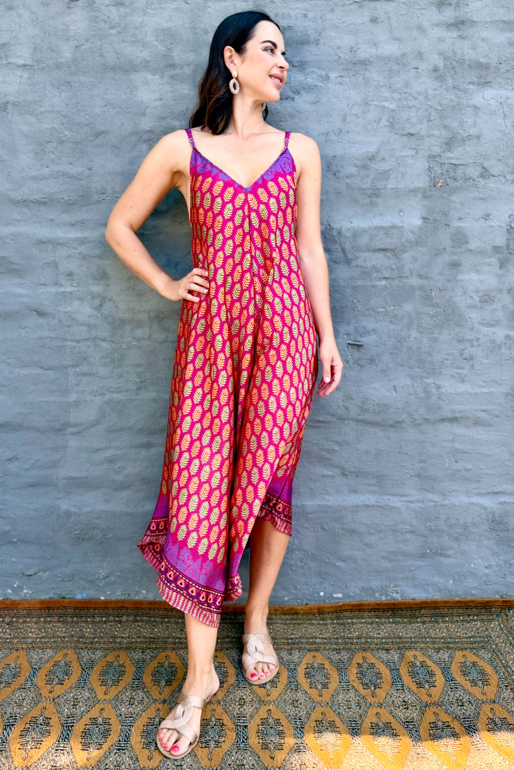 Jiya Jumpsuit In Pink Protea