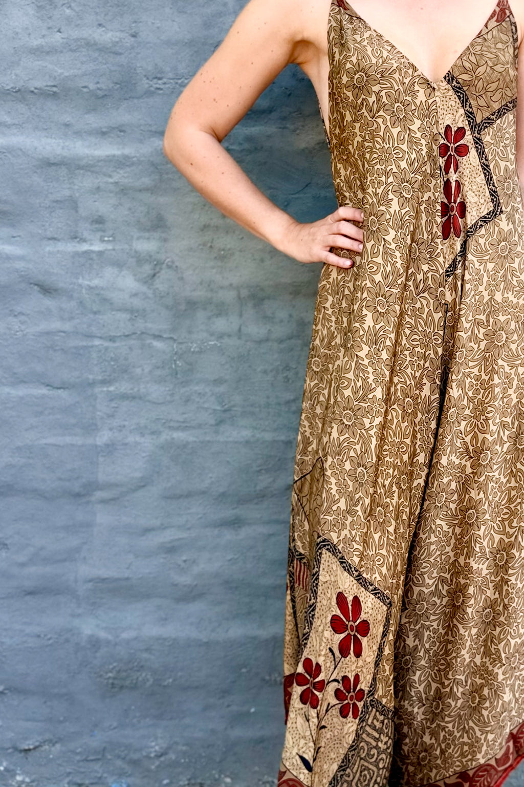 Jiya Jumpsuit In Natural Floral
