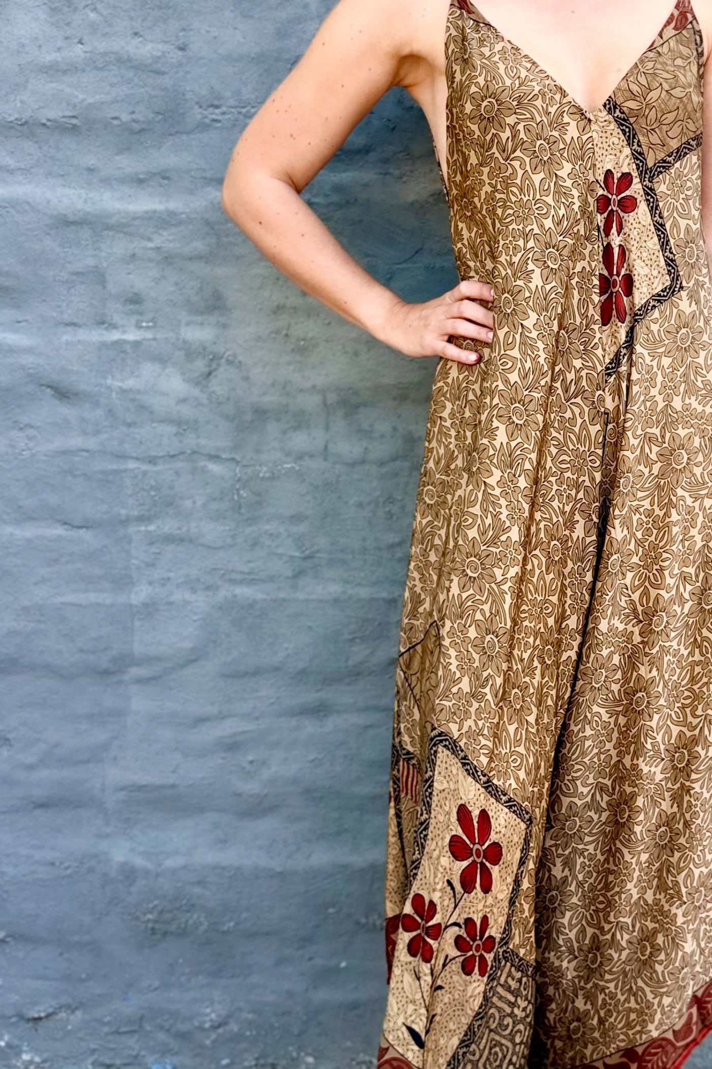 Jiya Jumpsuit In Natural Floral