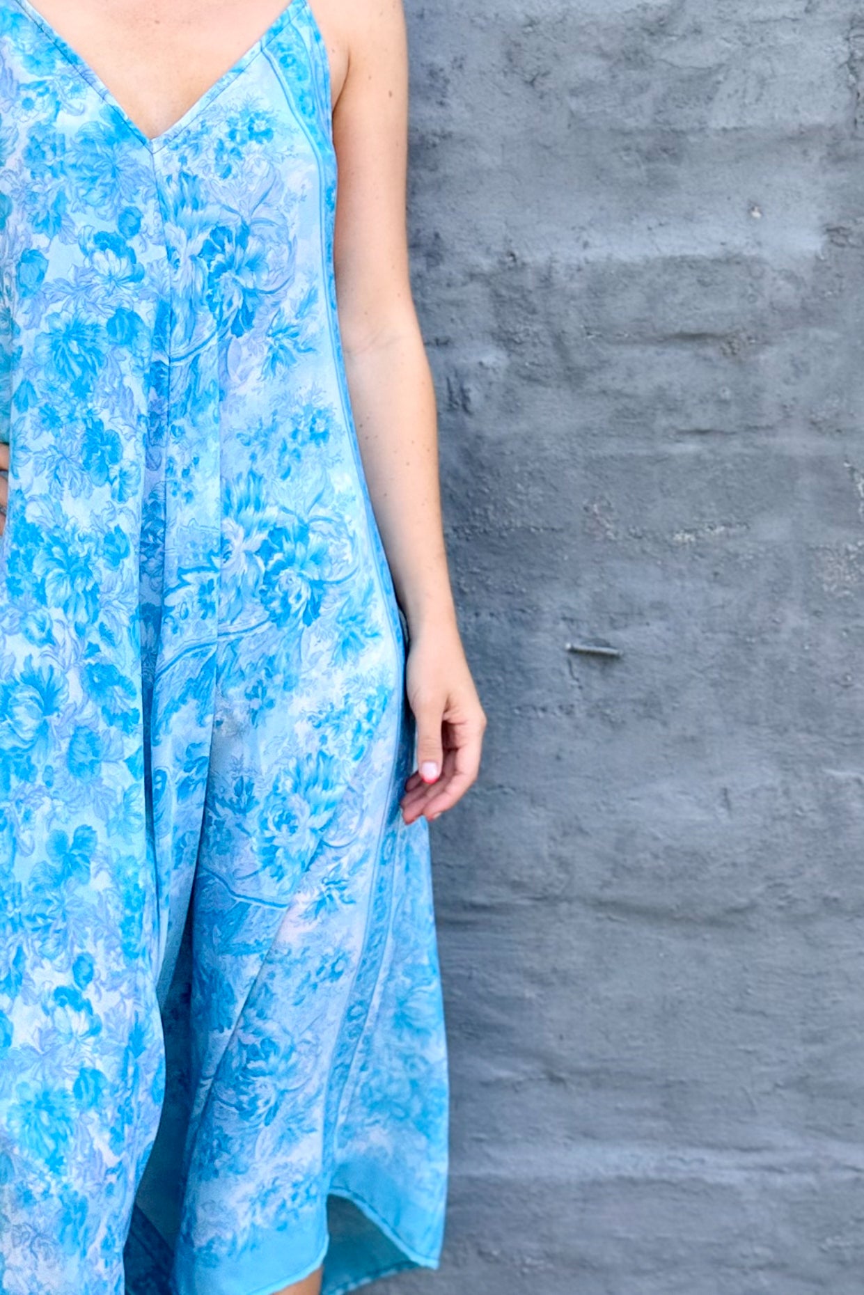 Jiya Jumpsuit In Sky Floral