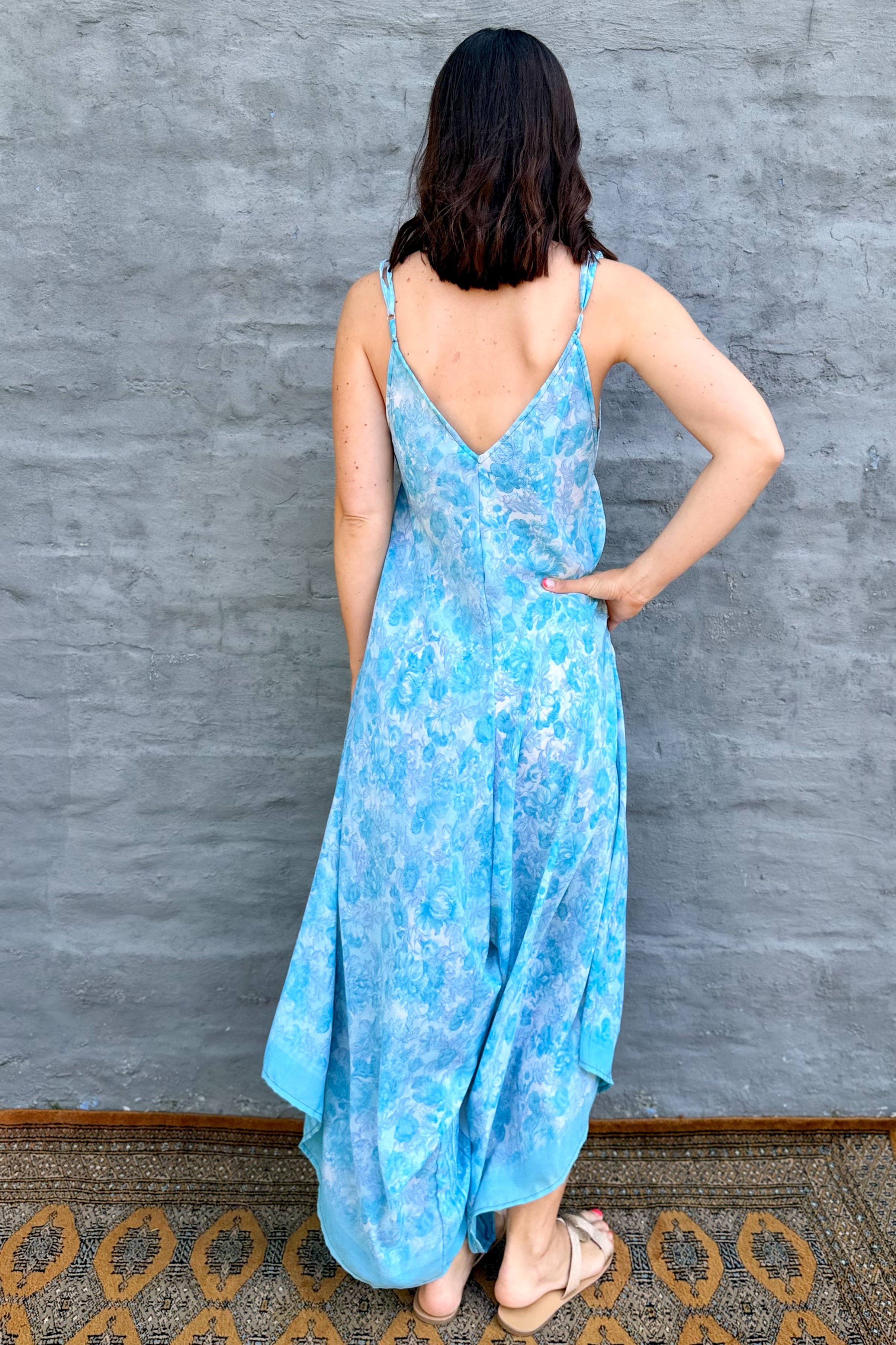 Jiya Jumpsuit In Sky Floral