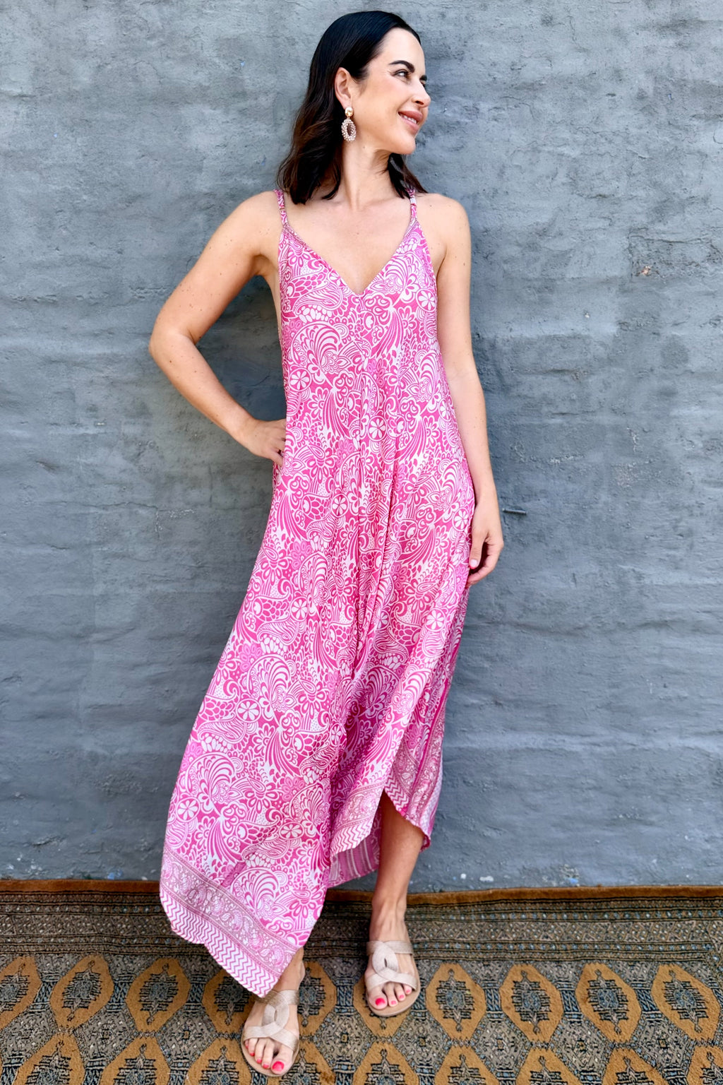 Jiya Jumpsuit In Retro Rose