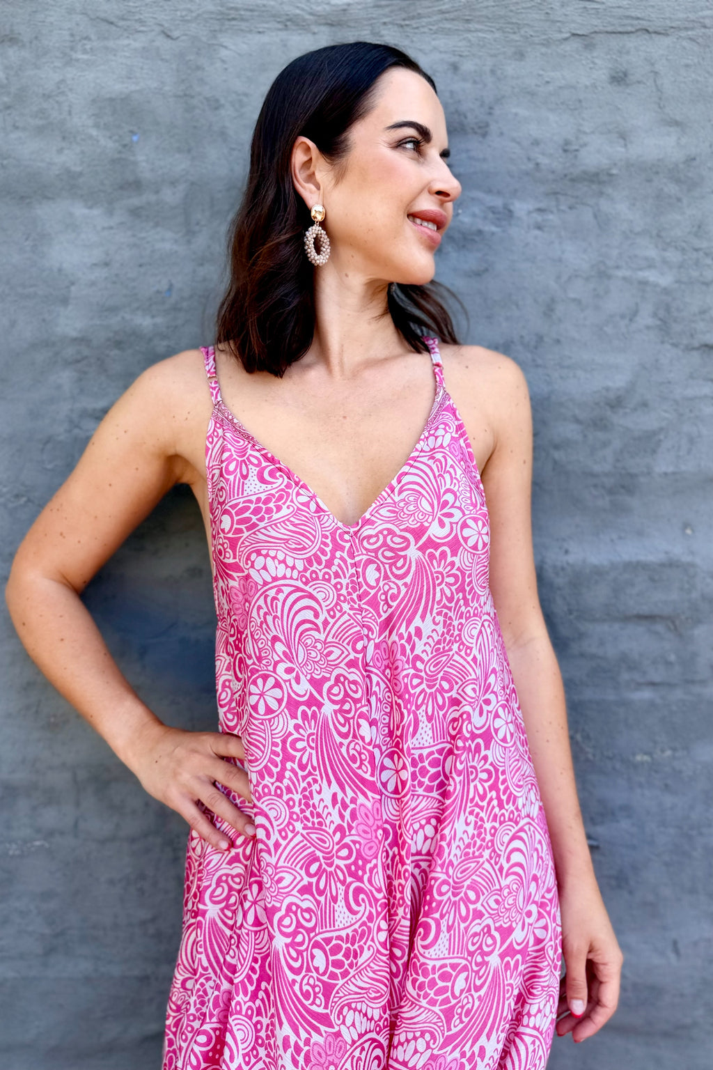 Jiya Jumpsuit In Retro Rose