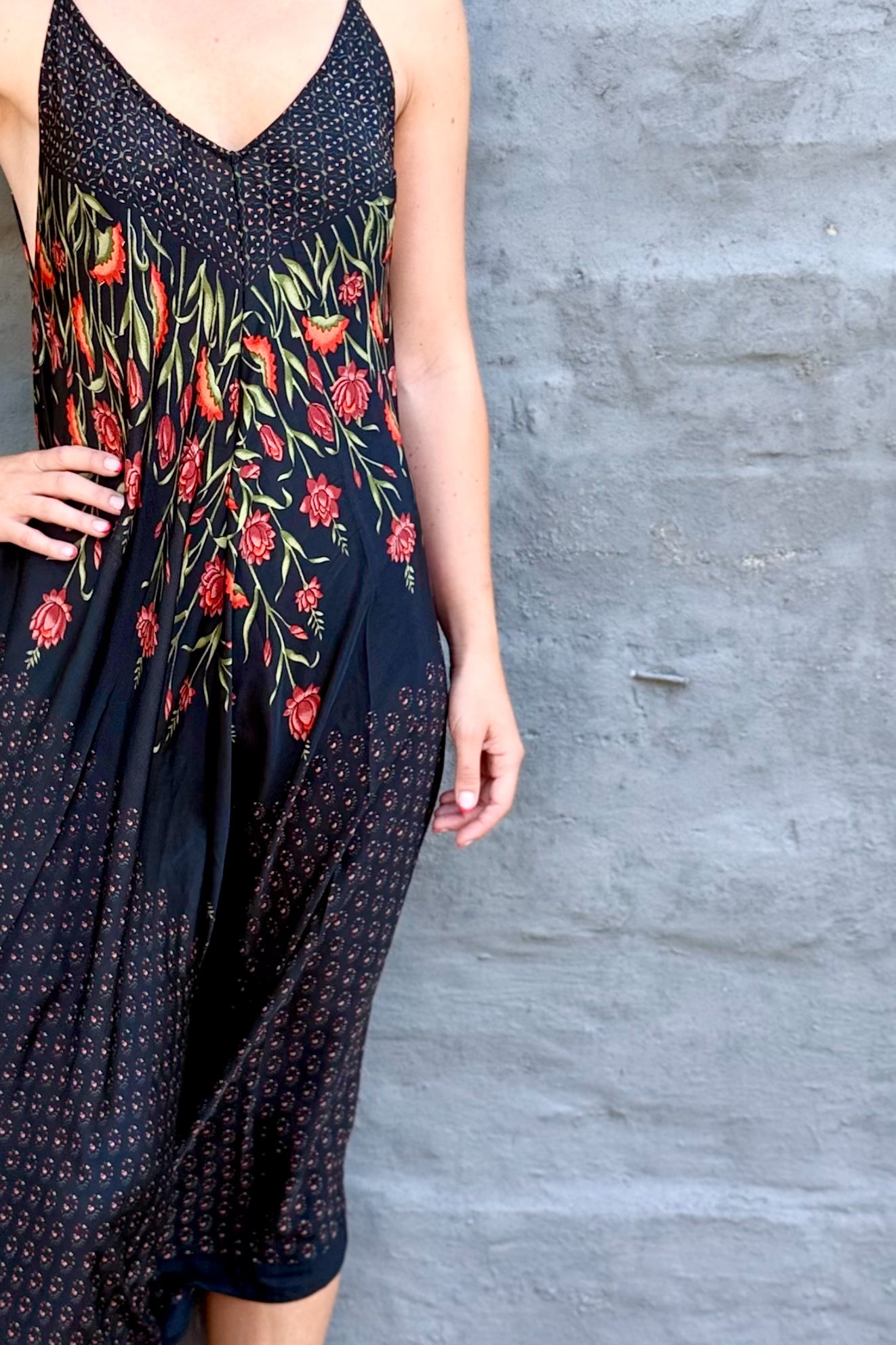 Jiya Jumpsuit In Midnight Garden