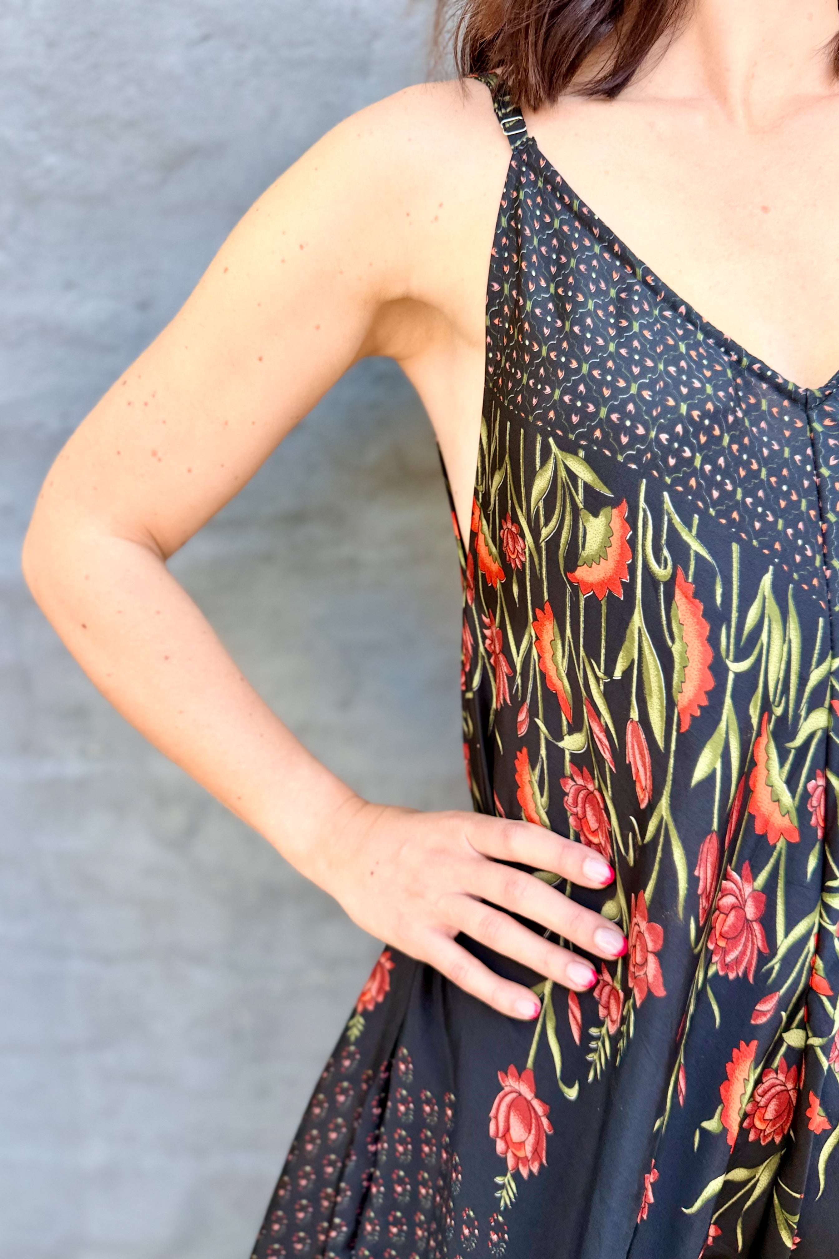 Jiya Jumpsuit In Midnight Garden