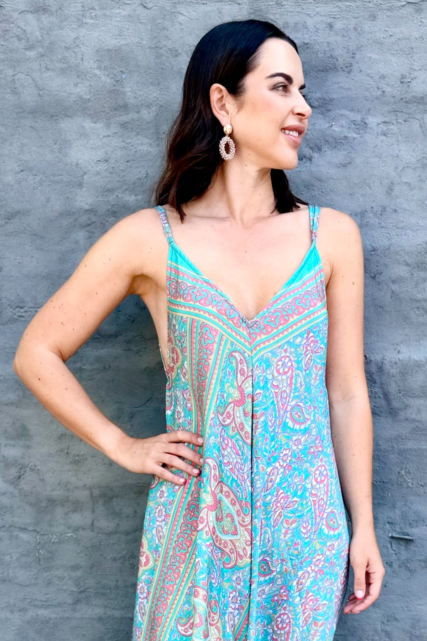 Jiya Jumpsuit In Pastel Paisley