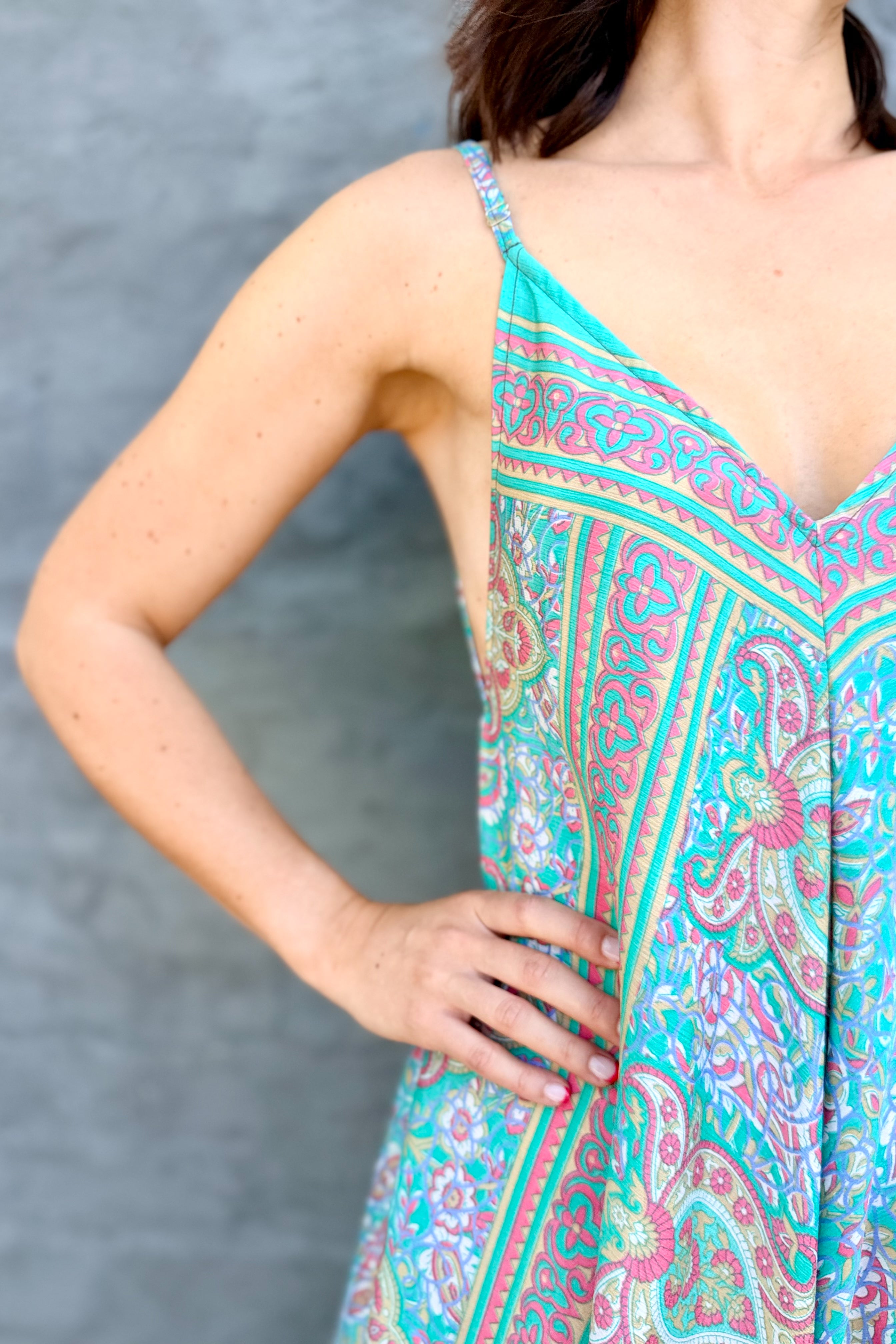 Jiya Jumpsuit In Pastel Paisley