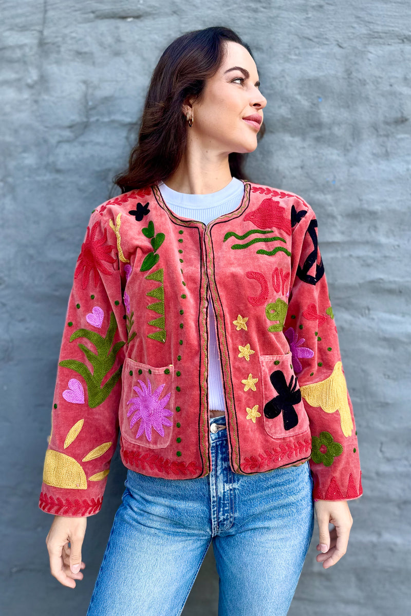 Dolce Vita Jacket In Tangerine