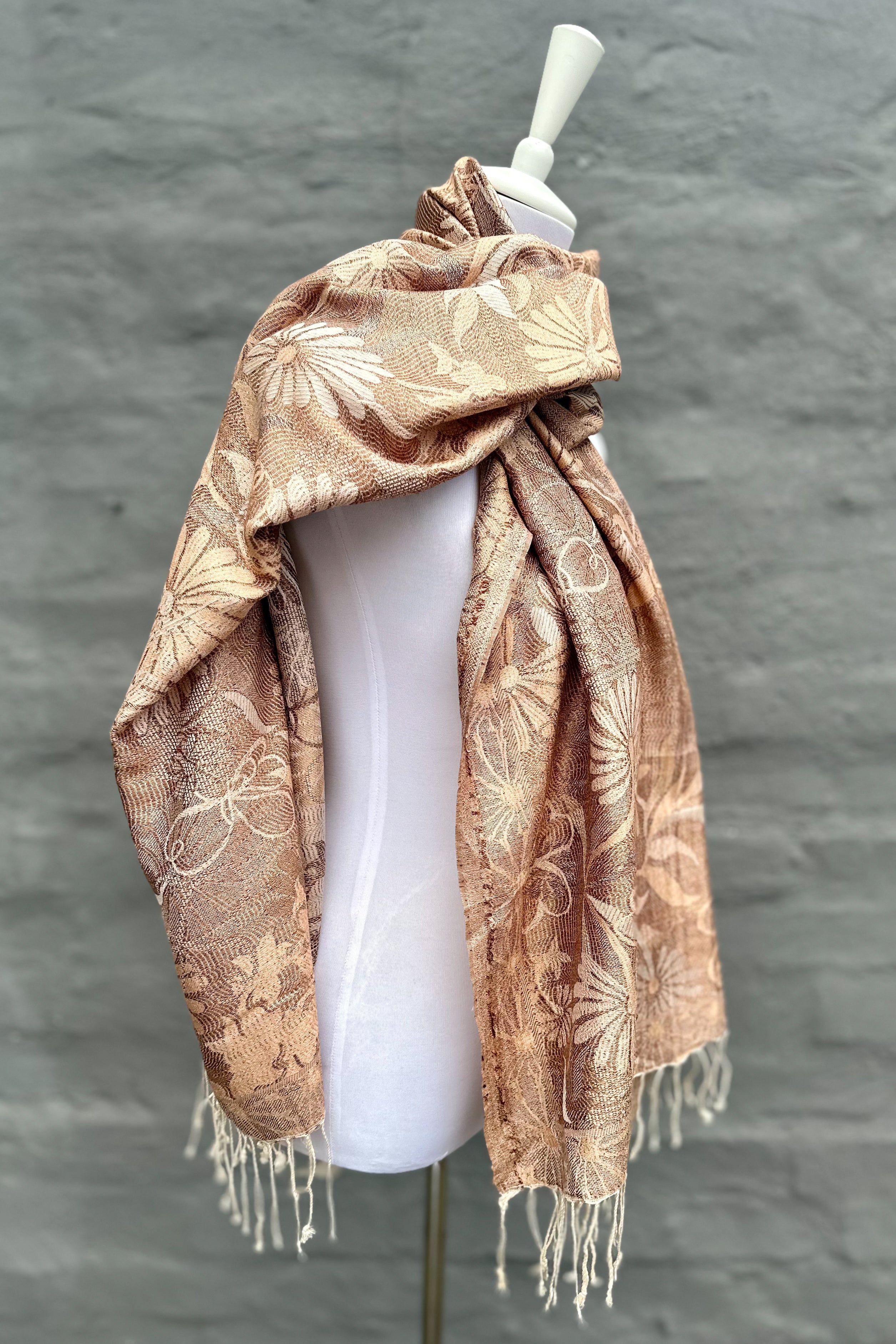 Cashmere & Bamboo Scarf In Golden Daisy