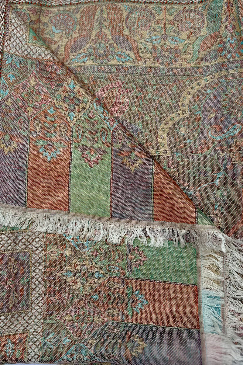 Cashmere & Bamboo Scarf In Pastel Garden