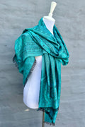 Cashmere & Bamboo Scarf In Peacock Baroque