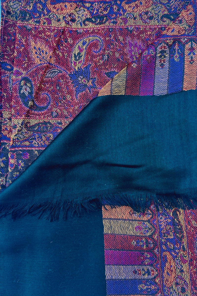 Cashmere & Bamboo Scarf In Moody Floral