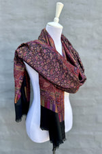 Cashmere & Bamboo Scarf In Moody Floral