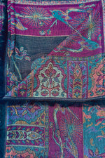 Cashmere & Bamboo Scarf In Black Bird