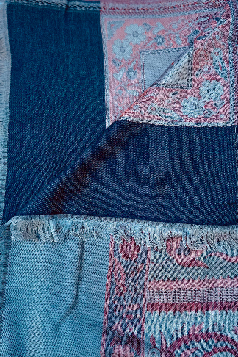 Cashmere & Bamboo Scarf In Silvery Mauve