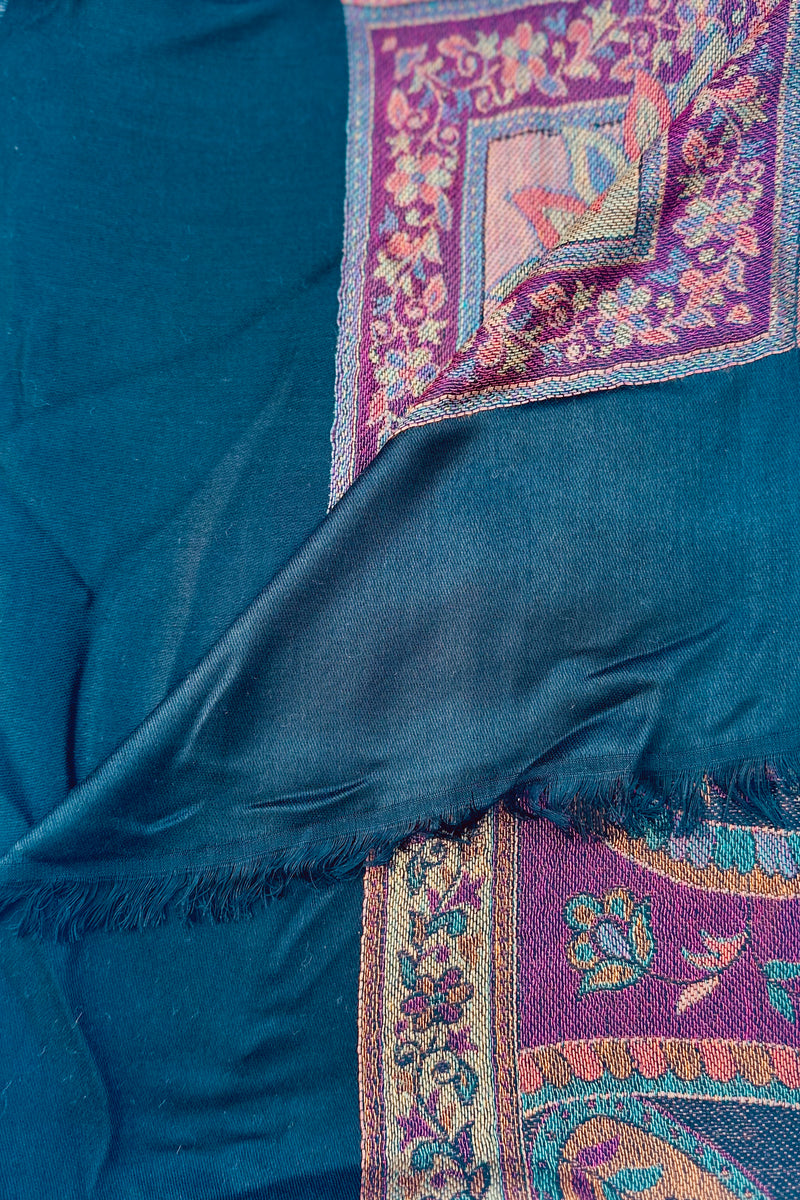Cashmere & Bamboo Scarf In Shadow Paisley