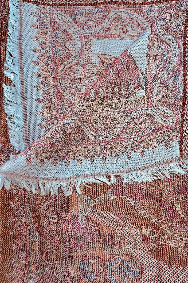 Cashmere & Bamboo Scarf In Warm Glow